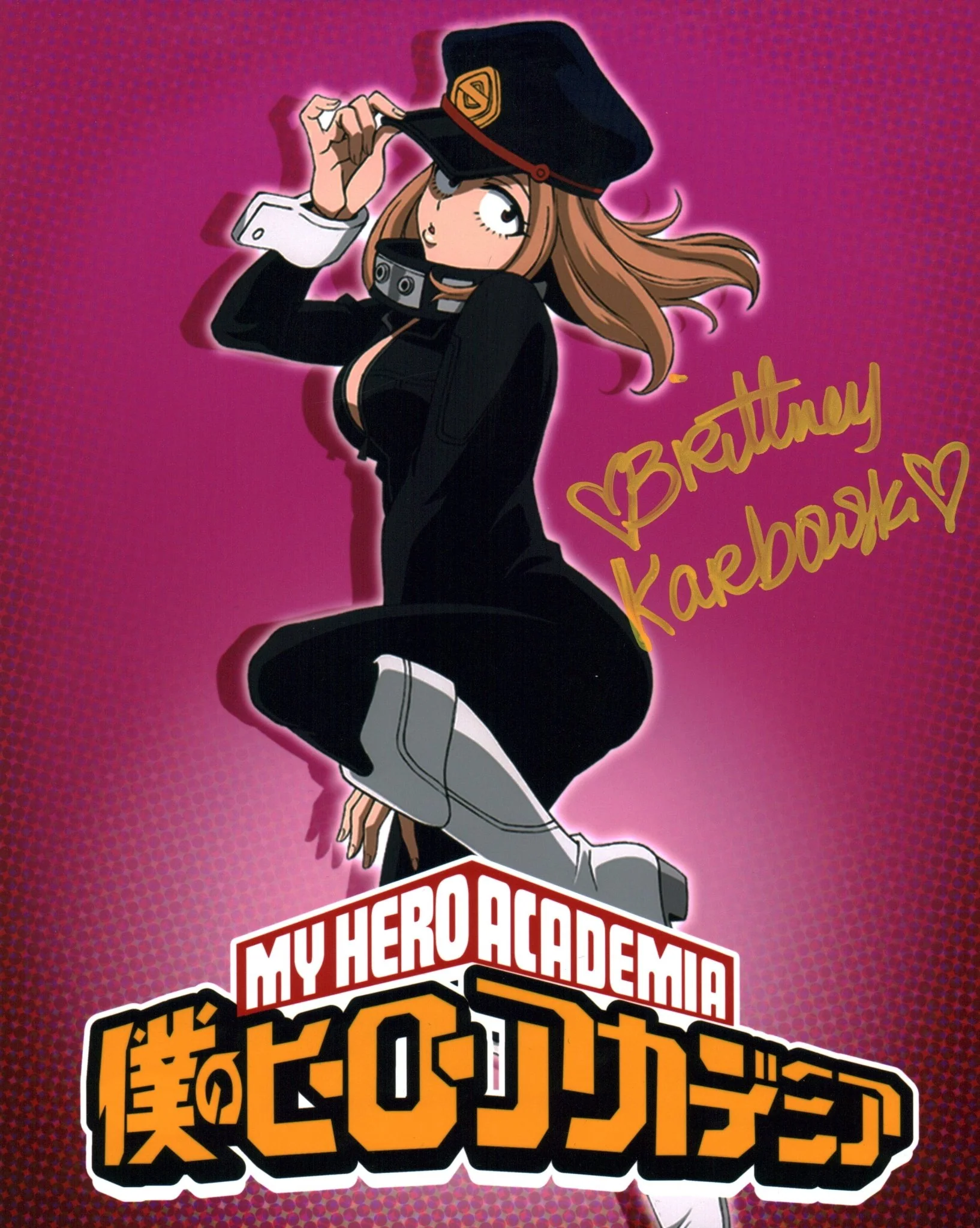 Brittney Karbowski My Hero Academia 8x10 Signed Photo JSA Certified Autograph - Image 3