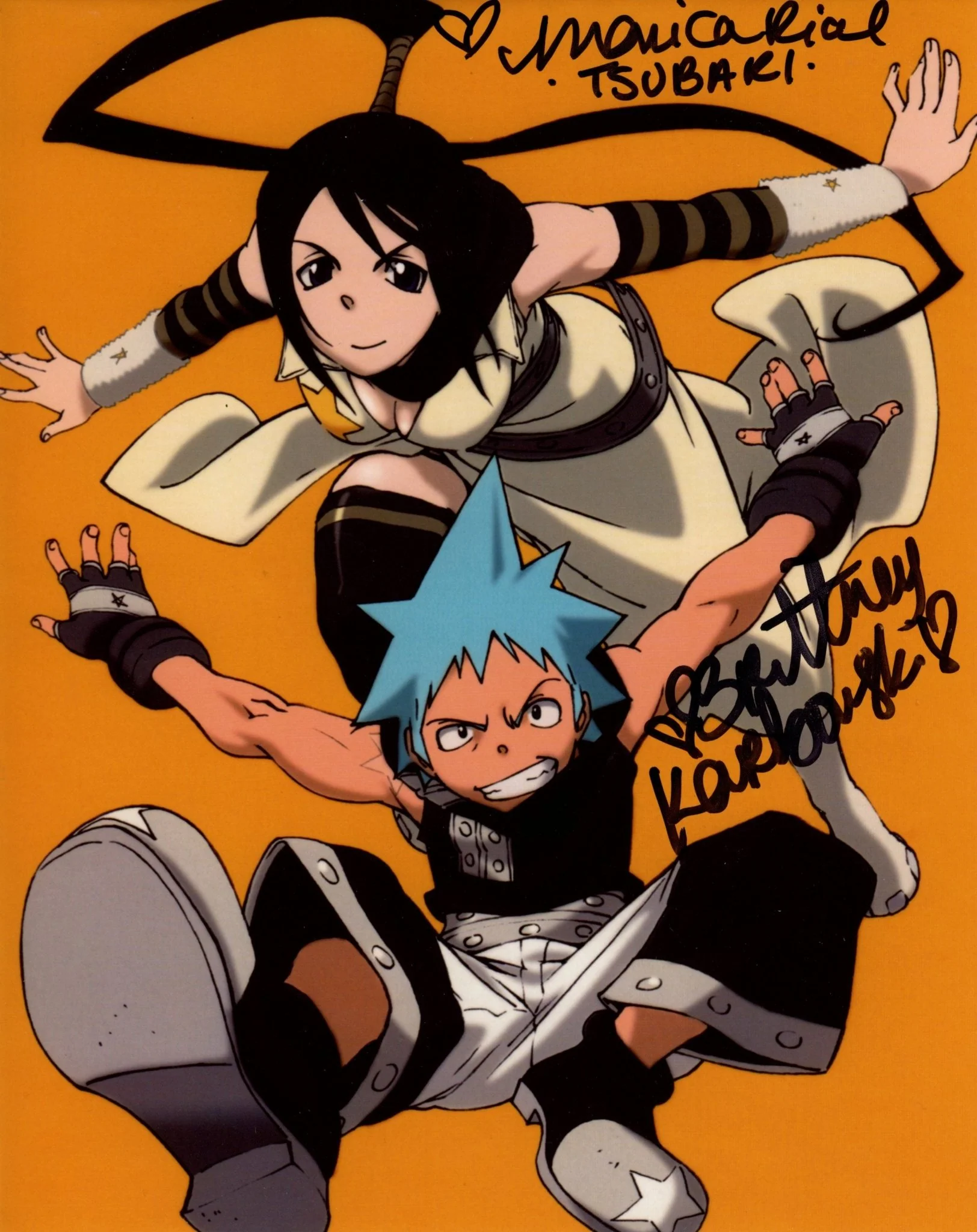 Soul Eater 8x10 Signed Karbowski, Rial Photo JSA Certified Autograph - Image 2