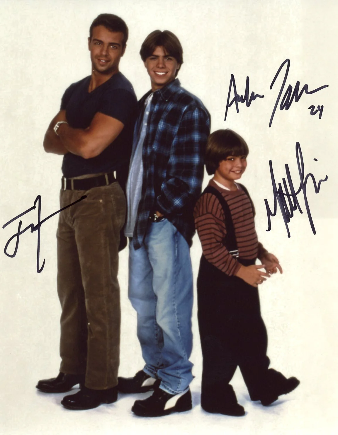 Brotherly Love 8x10 Photo Cast x3 Signed Lawrence Brothers JSA Certified Autograph - Image 2