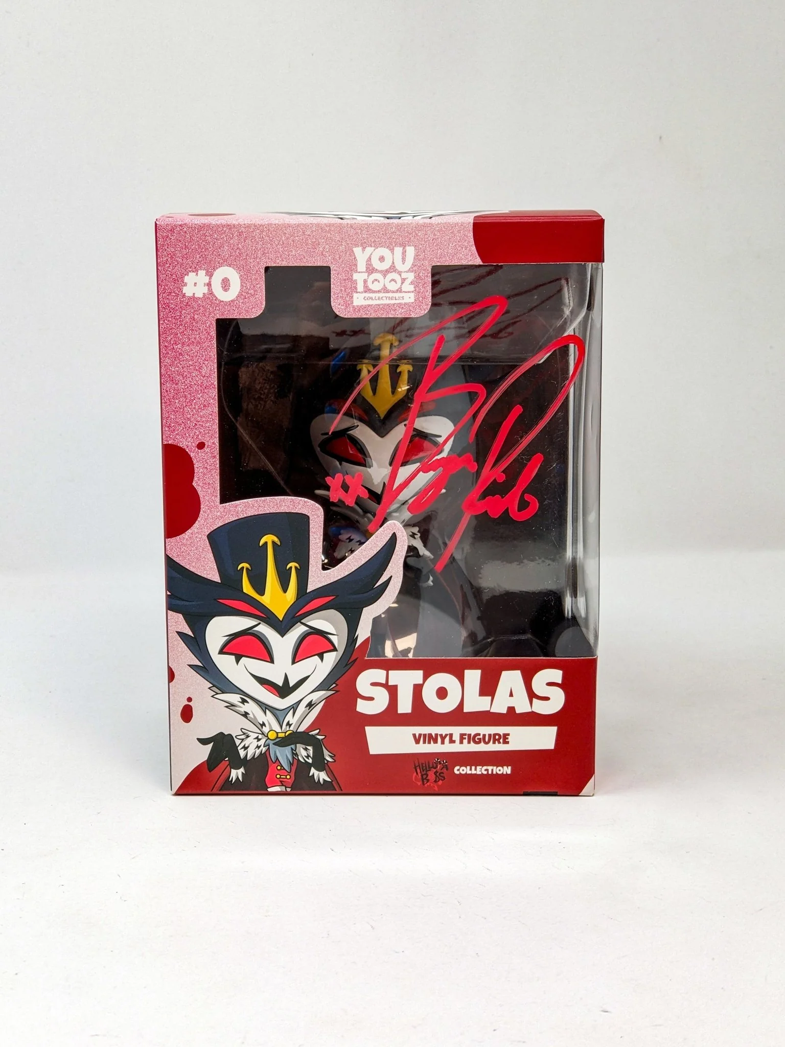 Bryce Pinkham Signed Stolas #0 Helluva Boss YouTooz Vinyl Figure JSA Certified Autograph - Image 2