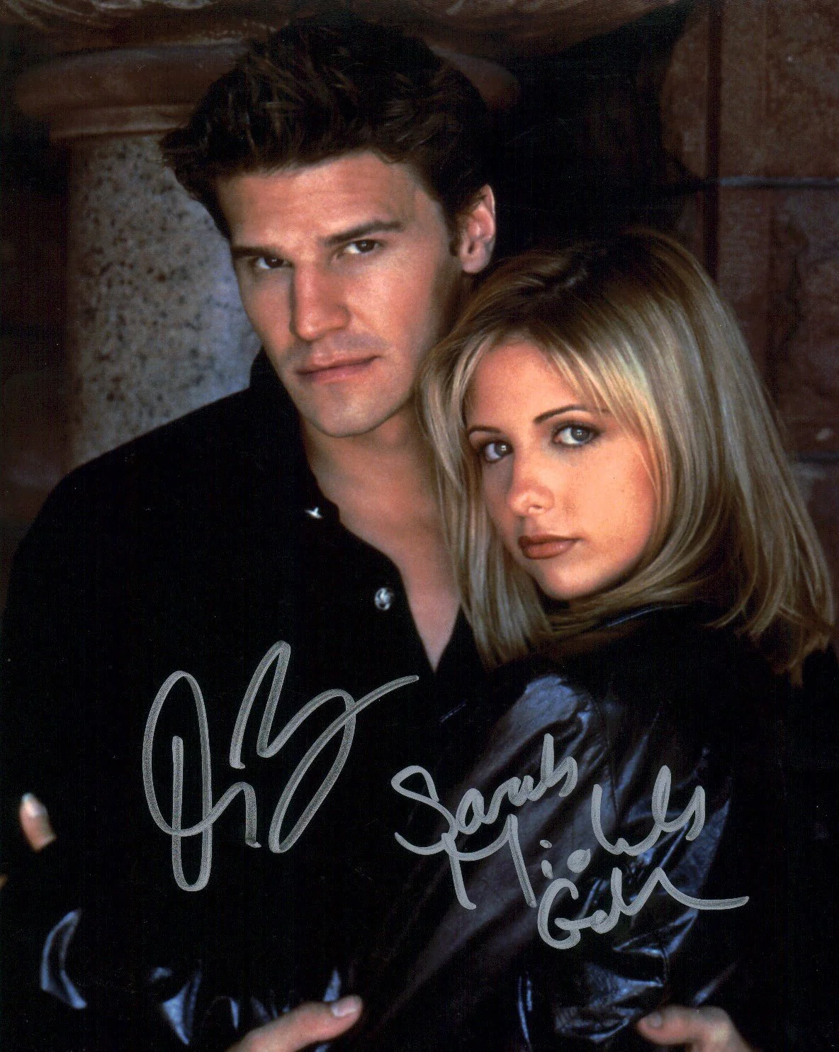 Buffy the Vampire Slayer 8x10 Signed Photo Gellar Boreanaz Beckett JSA Certified Autograph - Image 2