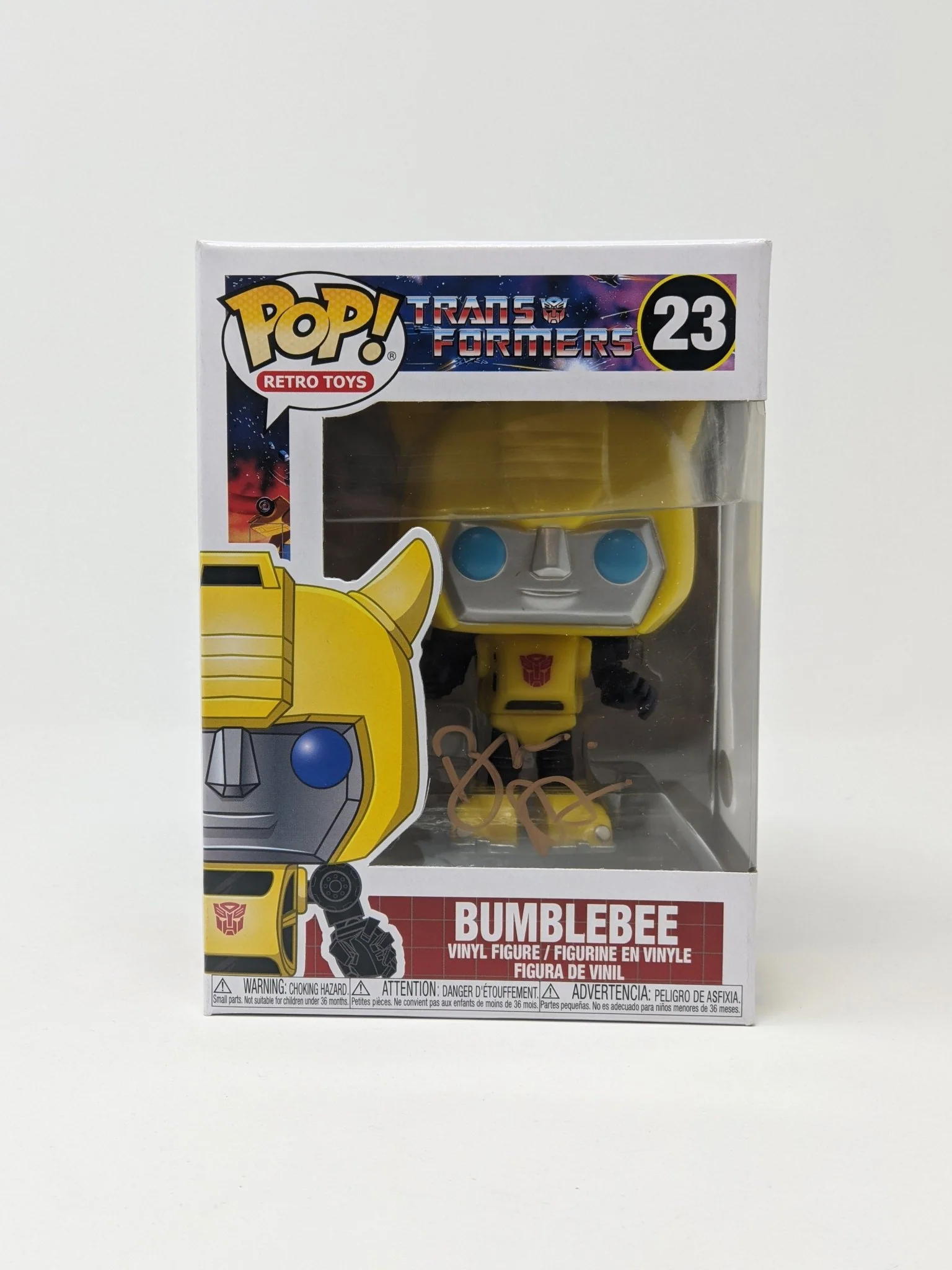 Bumper Robinson Transformers Bumblebee #23 Signed Funko Pop JSA Certified Autograph - Image 3