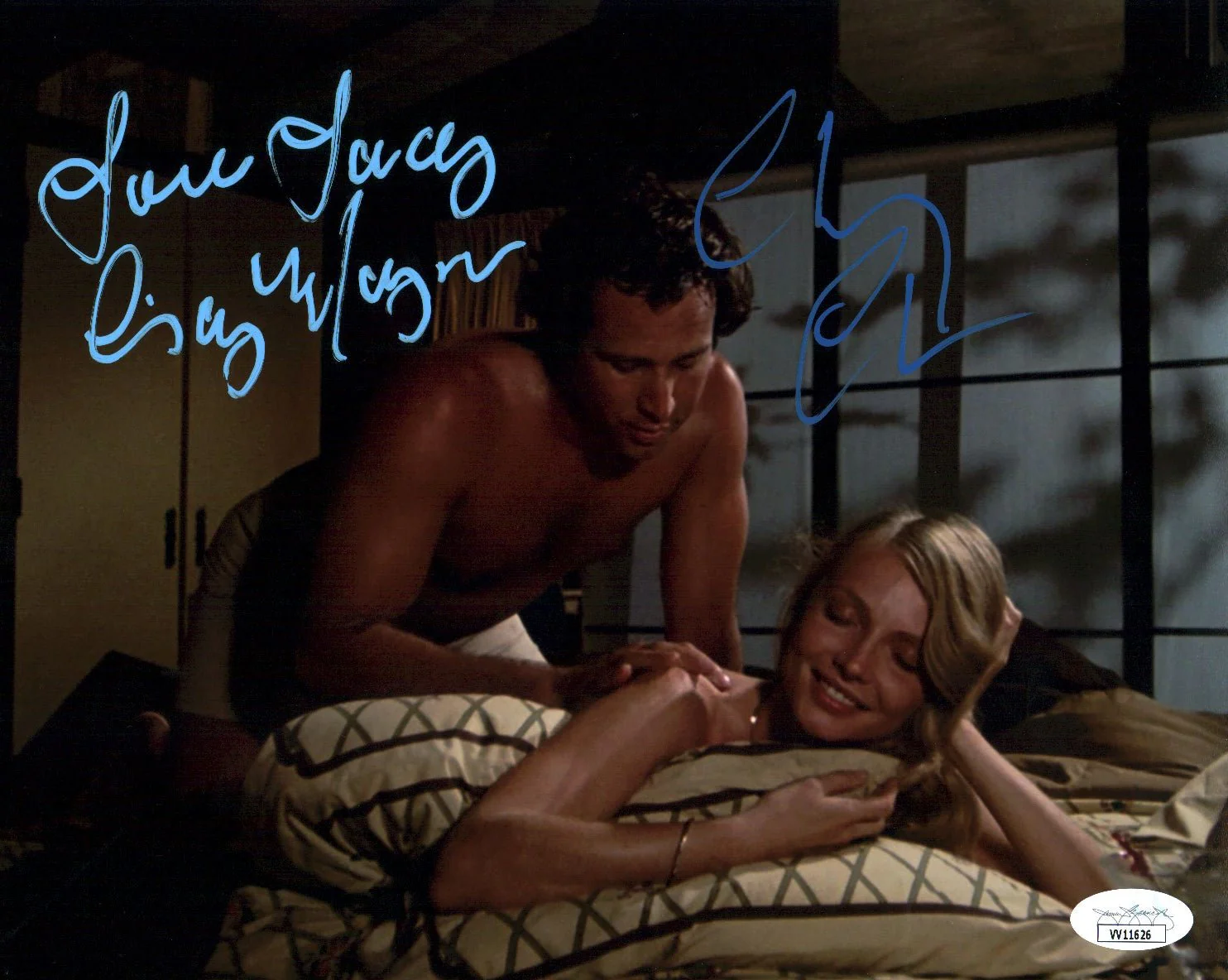 Caddyshack 8x10 Photo Chevy Chase Cindy Morgan Signed JSA Certified Autograph