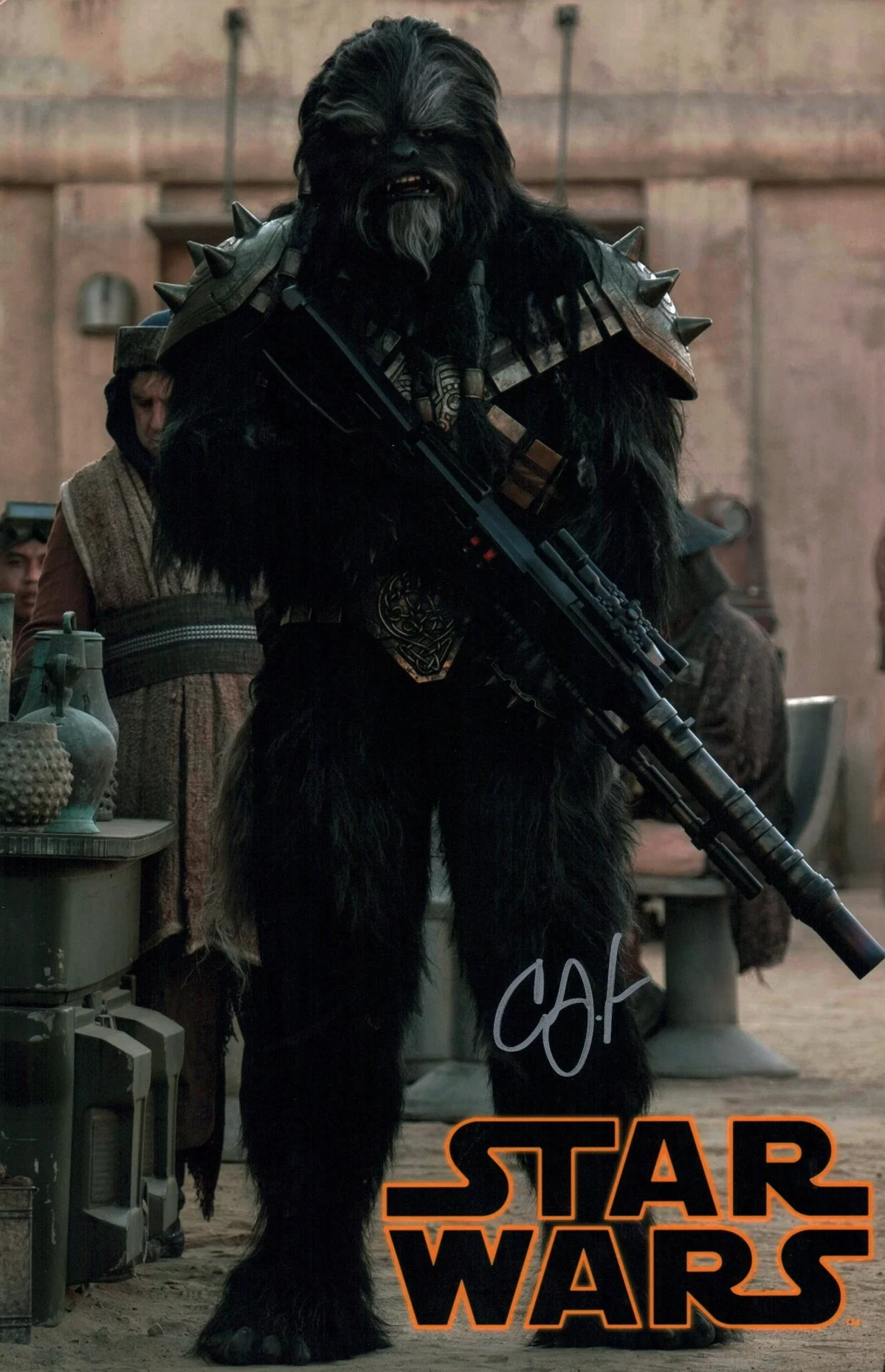 Carey Jones Star Wars The Book of Boba Fett 11x17 Signed Photo Poster JSA Certified Autograph - Image 2