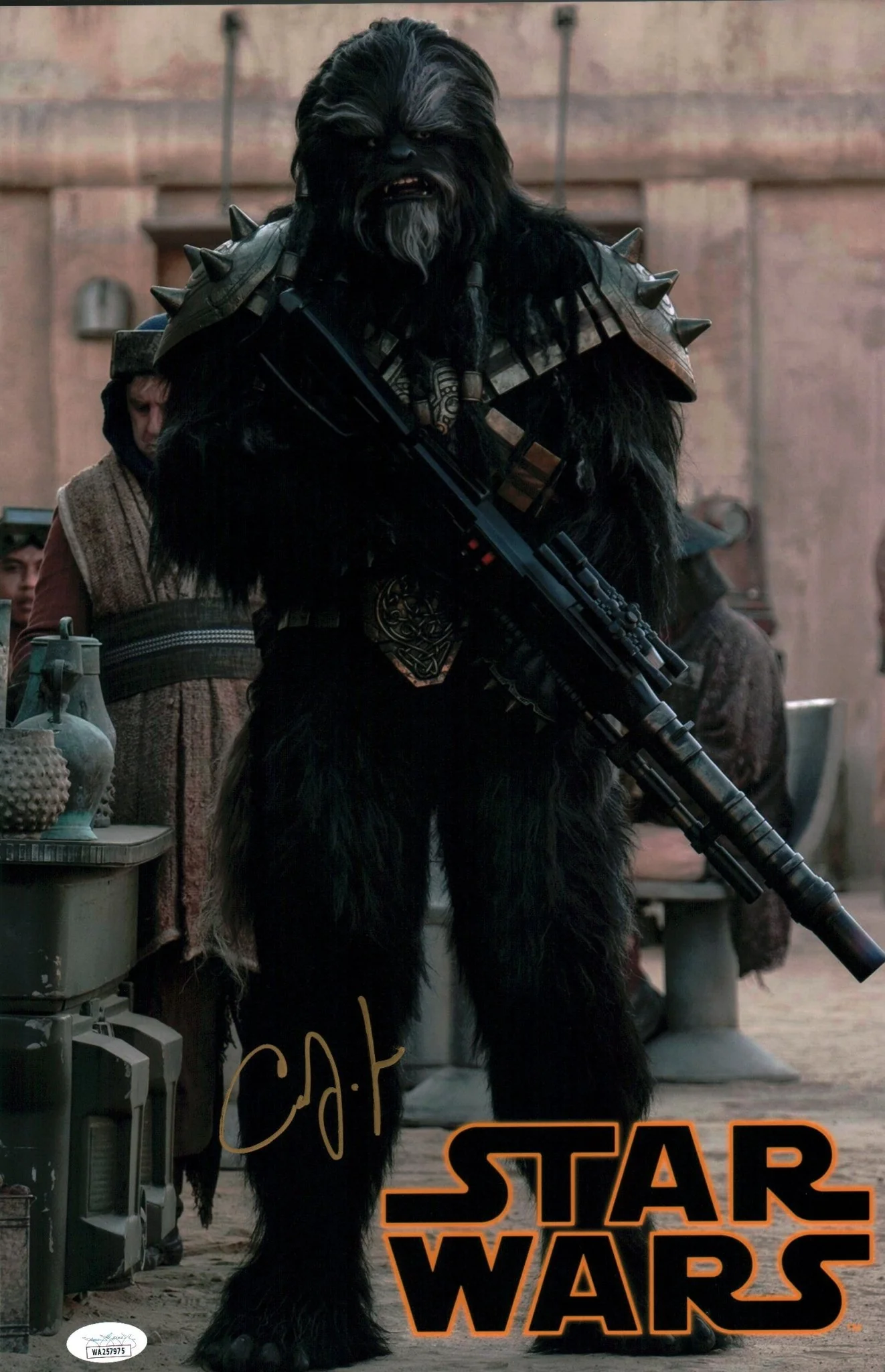 Carey Jones Star Wars The Book of Boba Fett 11x17 Signed Photo Poster JSA Certified Autograph - Image 3