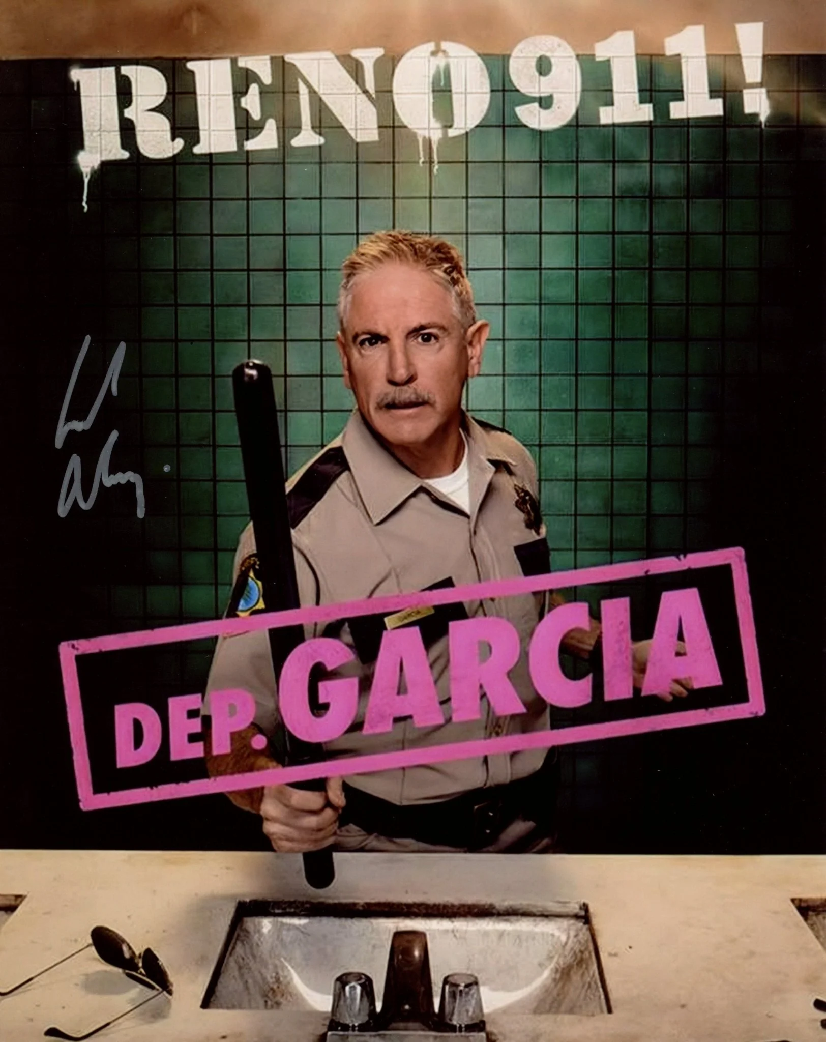 Carlos Alazraqui RENO 911! 8x10 Photo Signed JSA Certified Autograph - Image 2