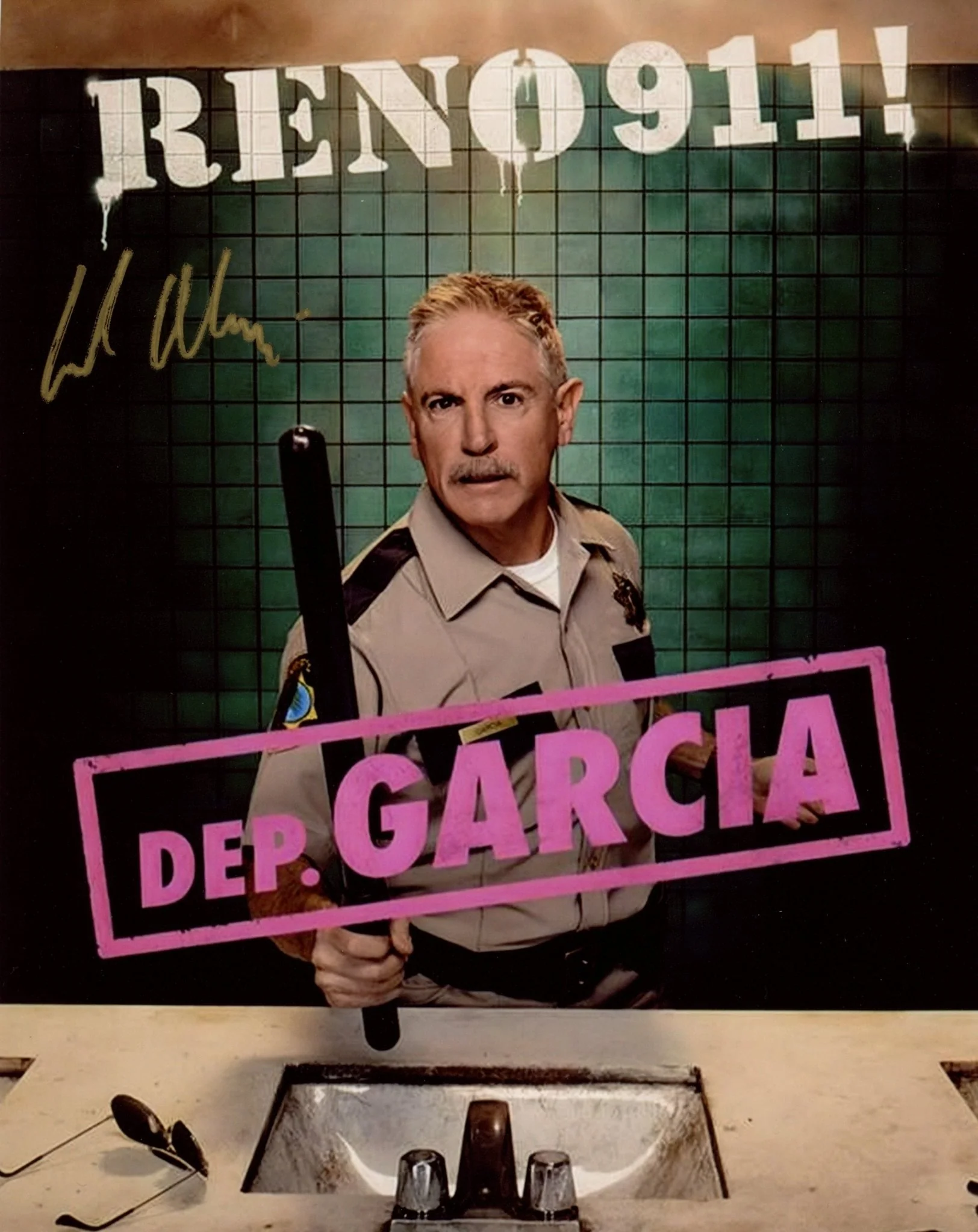 Carlos Alazraqui RENO 911! 8x10 Photo Signed JSA Certified Autograph - Image 3
