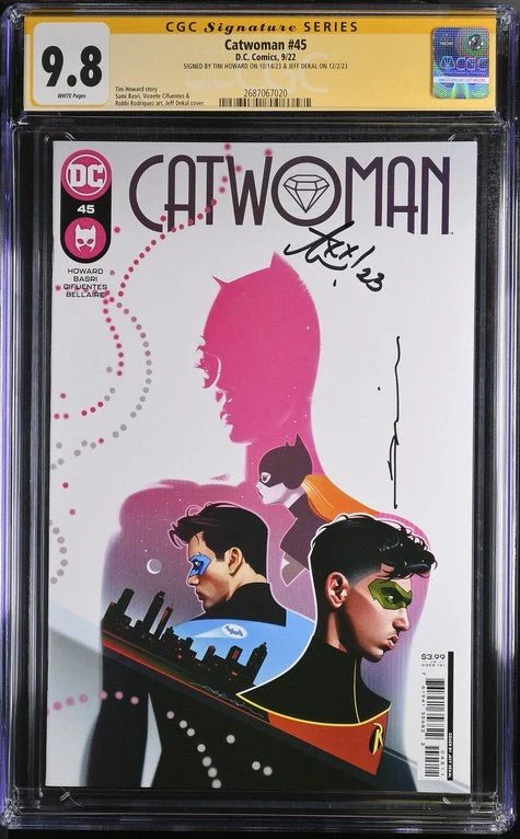Catwoman #45 DC Comics CGC Signature Series 9.8 Signed Tini Howard, Jeff Dekal - Image 2