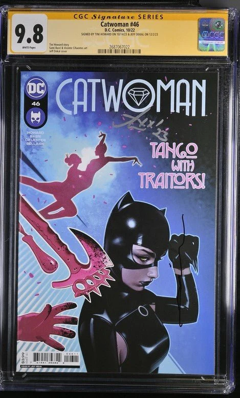 Catwoman #46 DC Comics CGC Signature Series 9.8 Signed Tini Howard, Jeff Dekal - Image 2