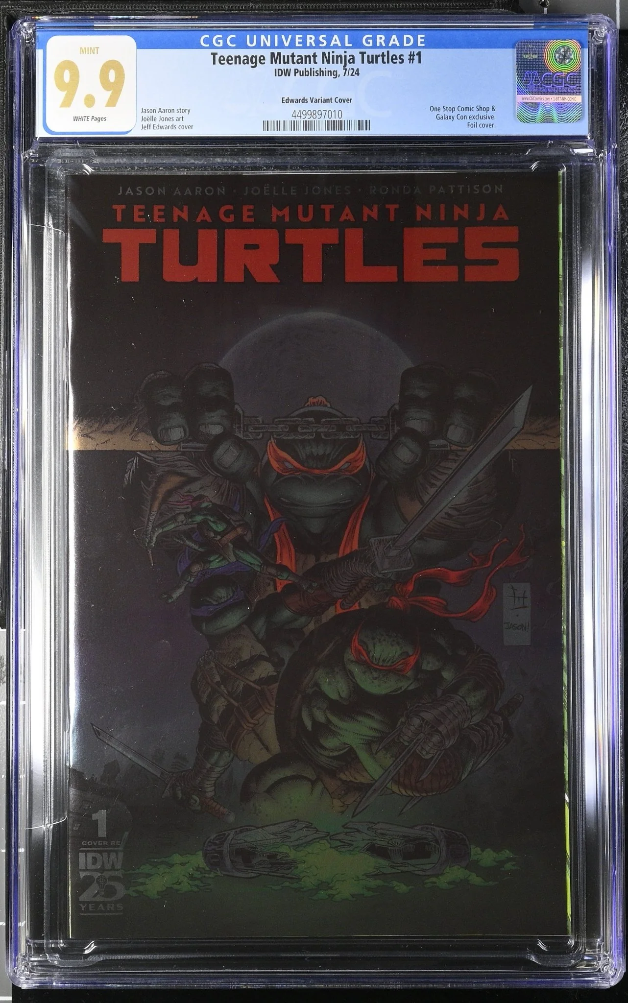 Teenage Mutant Ninja Turtles 2024 #1 Foil Flip Book GalaxyCon / One Stop Comic Shop Exclusive CGC Universal Grade 9.9 - Image 3