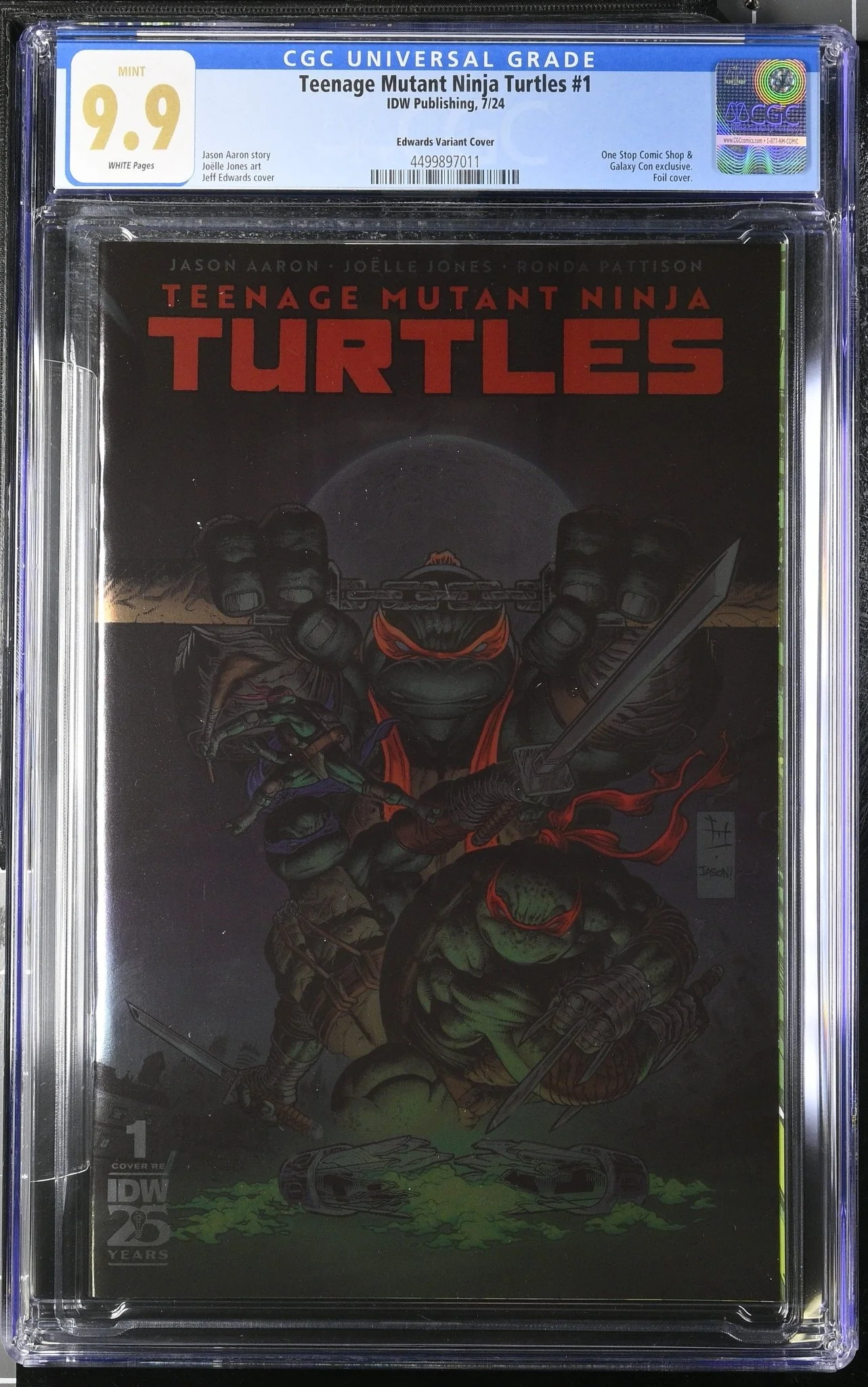 Teenage Mutant Ninja Turtles 2024 #1 Foil Flip Book GalaxyCon / One Stop Comic Shop Exclusive CGC Universal Grade 9.9 - Image 5