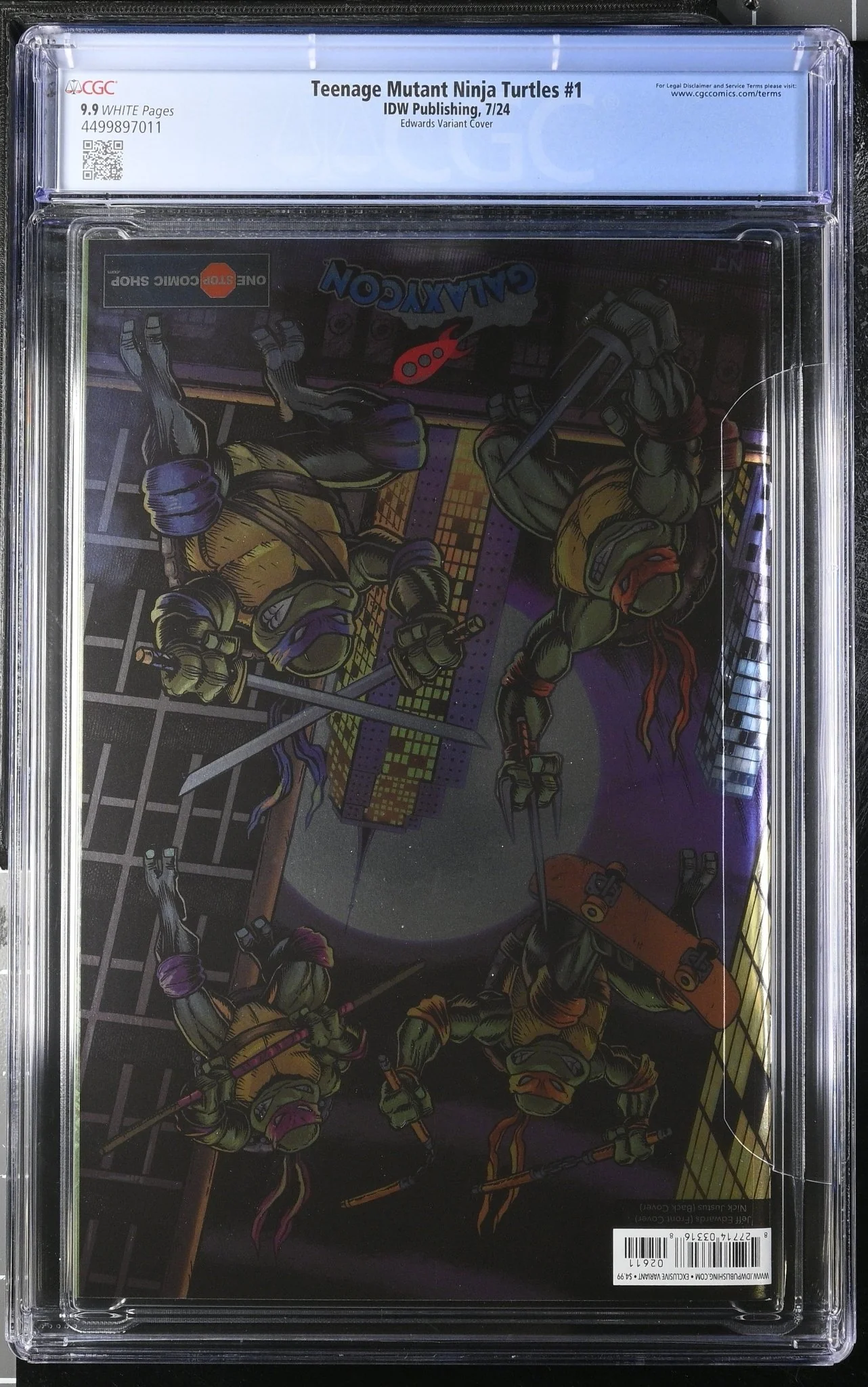 Teenage Mutant Ninja Turtles 2024 #1 Foil Flip Book GalaxyCon / One Stop Comic Shop Exclusive CGC Universal Grade 9.9 - Image 6