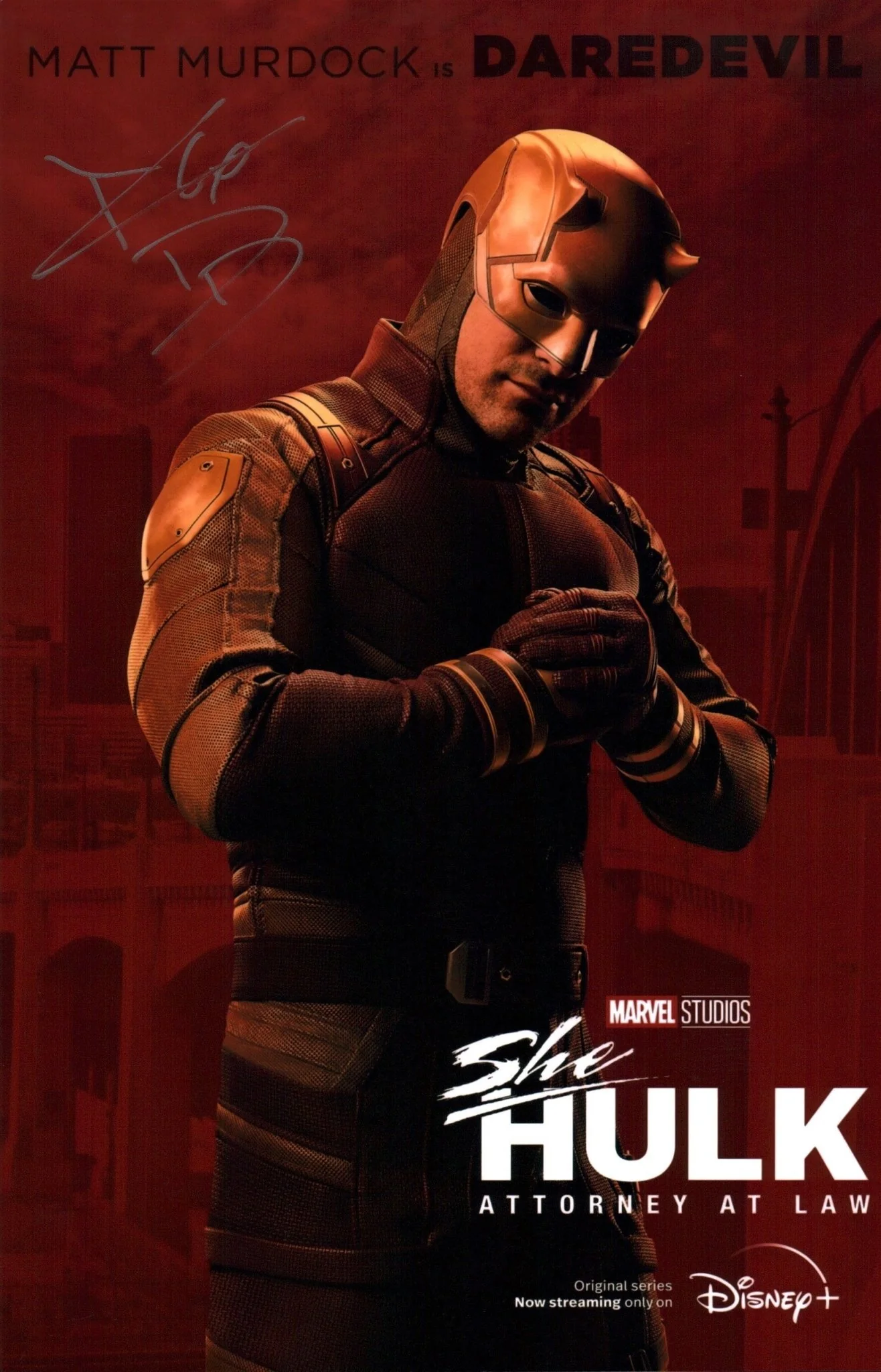 Charlie Cox Daredevil 11x17 Signed Photo Poster JSA Certified Autograph - Image 2