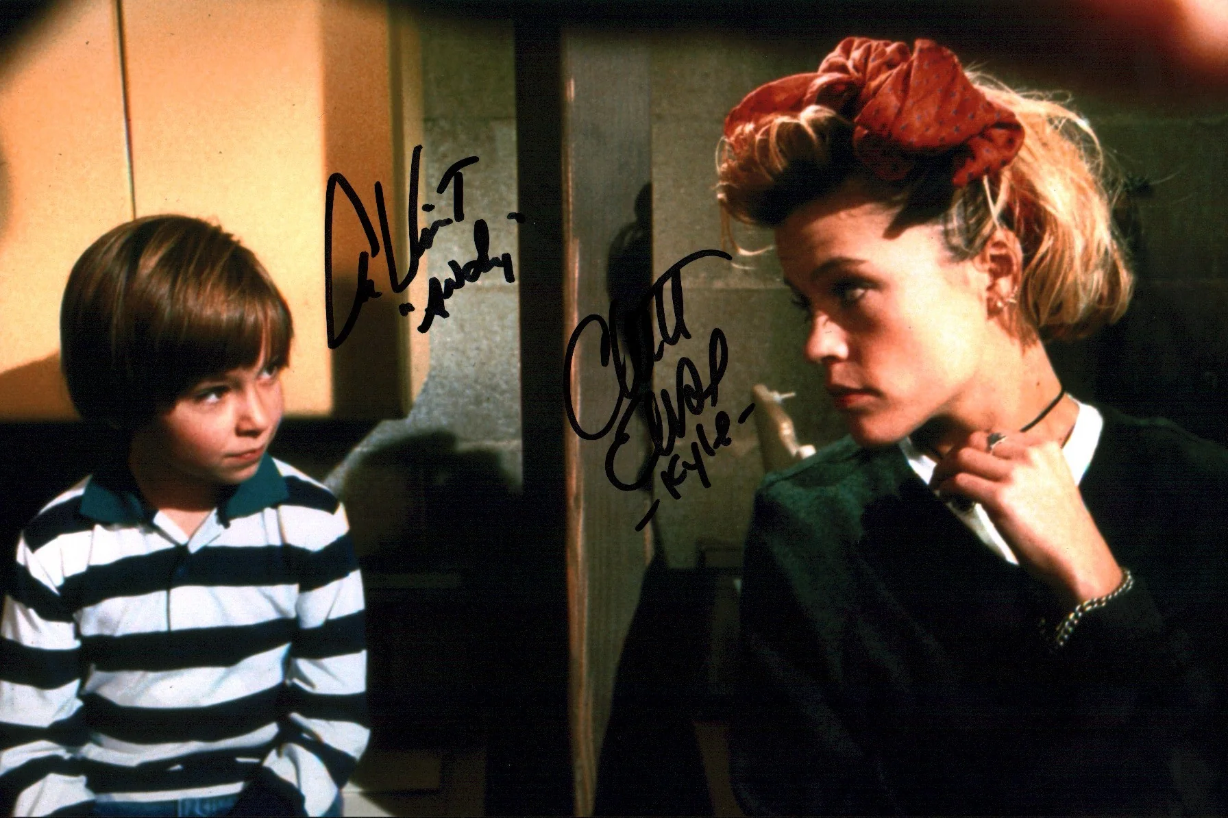 Child's Play 2 8x12 Signed x2 Vincent, Christine Photo Poster JSA Certified Autograph