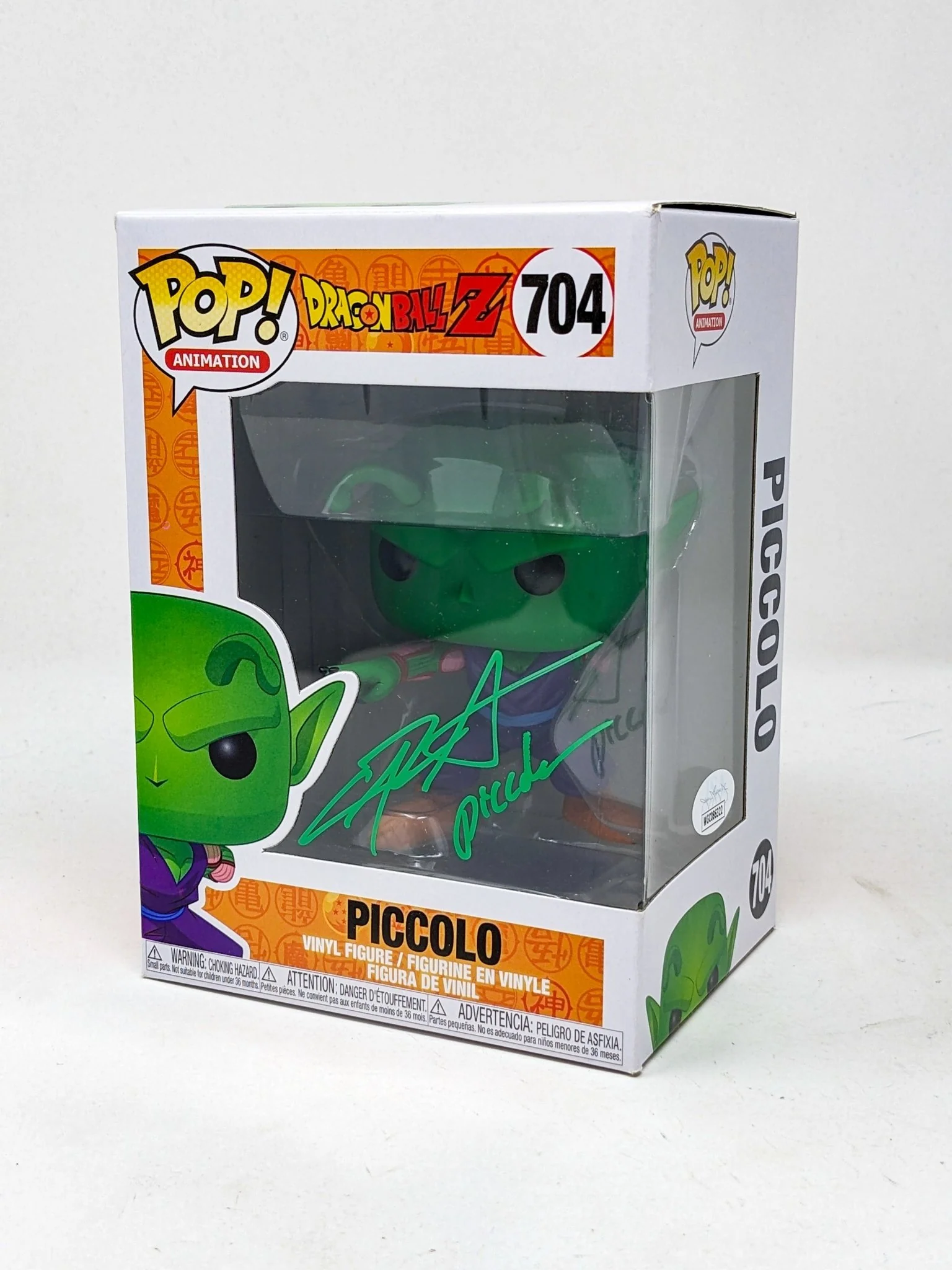 Chris Sabat Dragon Ball Z Piccolo #704 Signed Funko Pop JSA Certified Autograph - Image 2