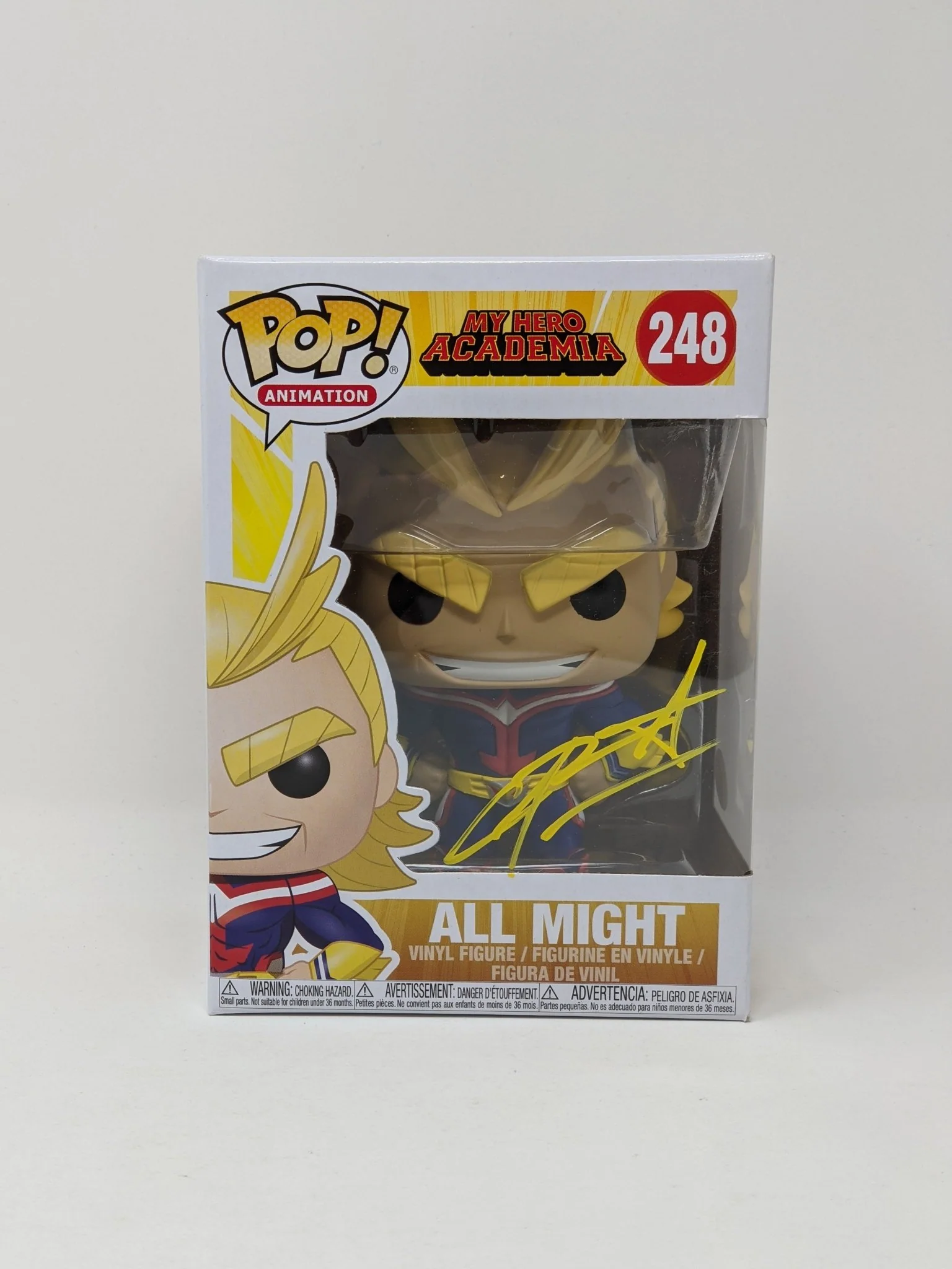 Chris Sabat My Hero Academia All Might #248 Signed Funko Pop JSA Certified Autograph - Image 2