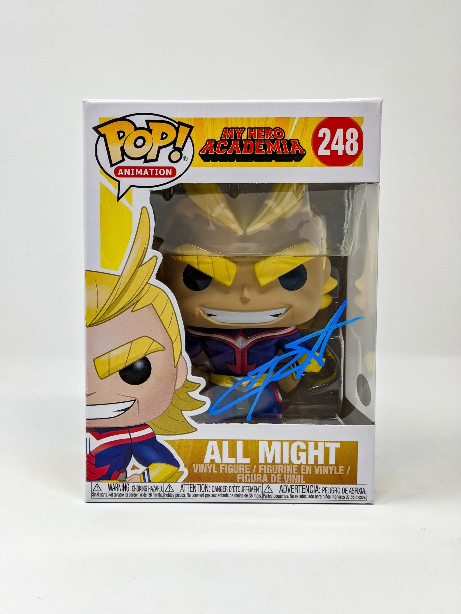 Chris Sabat My Hero Academia All Might #248 Signed Funko Pop JSA Certified Autograph - Image 4