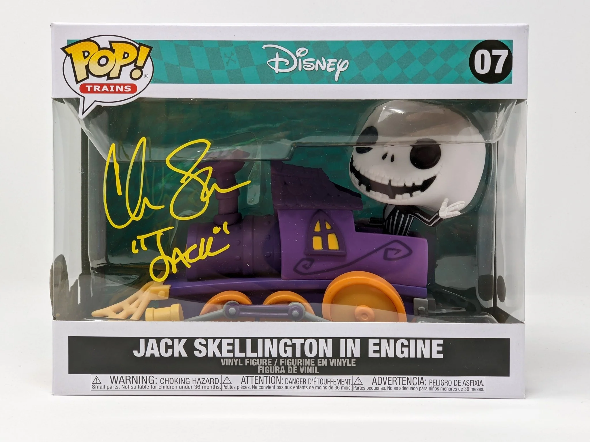 Chris Sarandon Disney Jack Skellington in Engine #07 Large Signed Funko Pop JSA Certified Autograph - Image 3