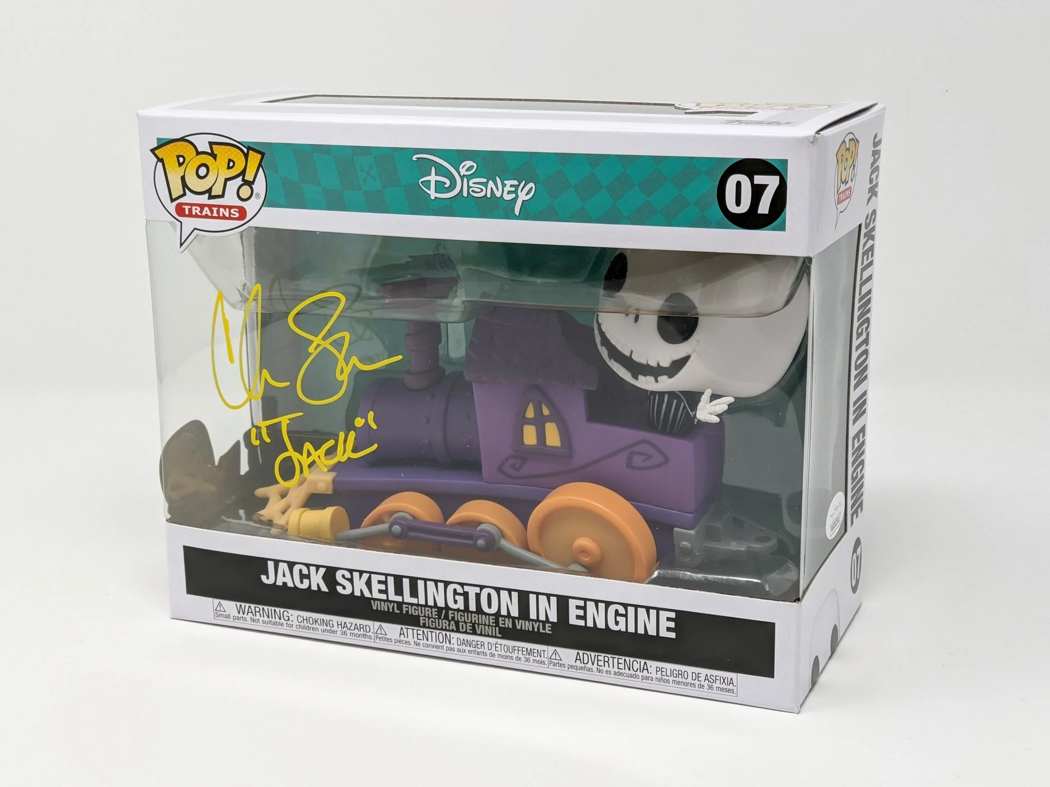 Chris Sarandon Disney Jack Skellington in Engine #07 Large Signed Funko Pop JSA Certified Autograph - Image 4