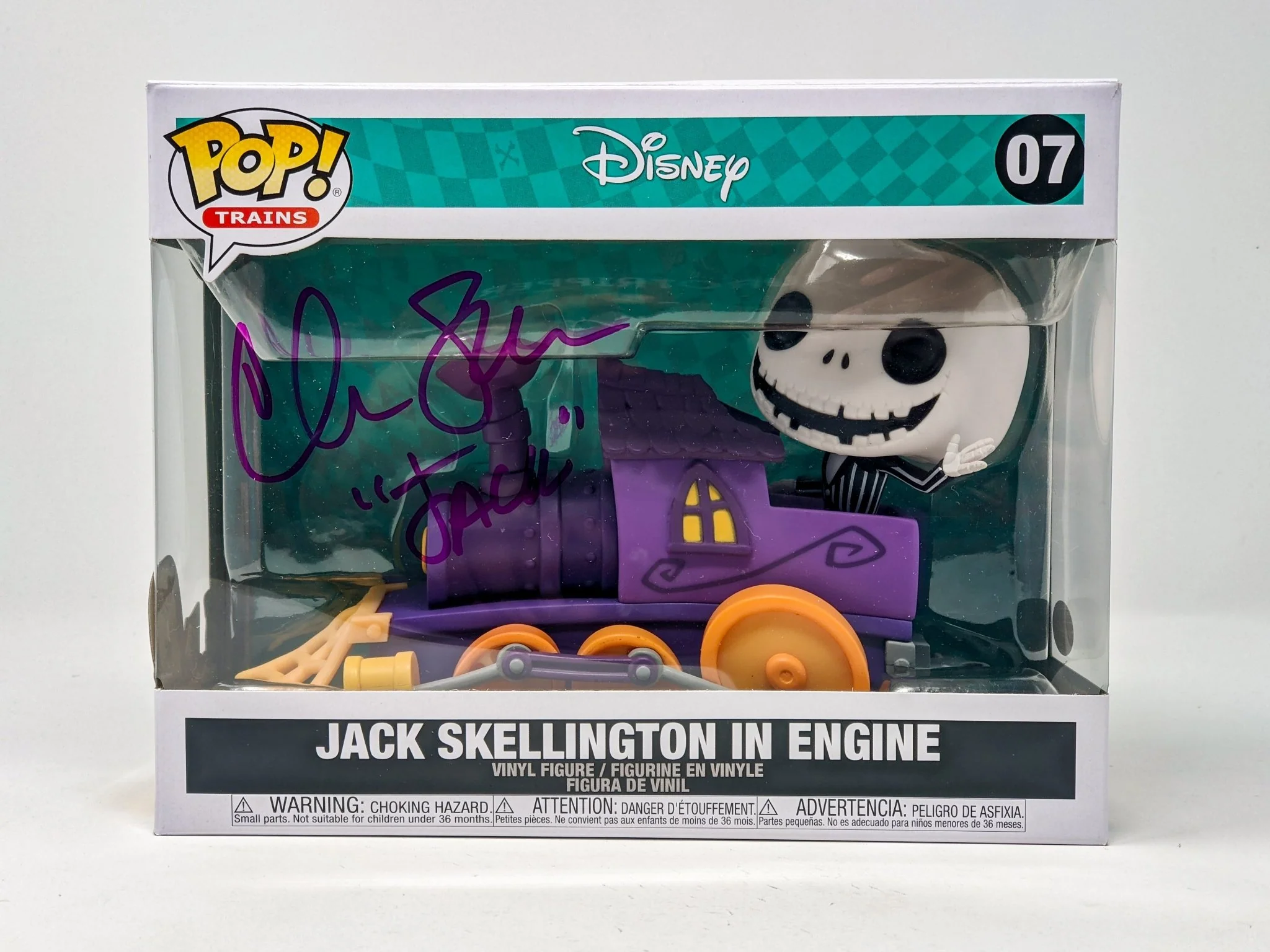 Chris Sarandon Disney Jack Skellington in Engine #07 Large Signed Funko Pop JSA Certified Autograph - Image 5