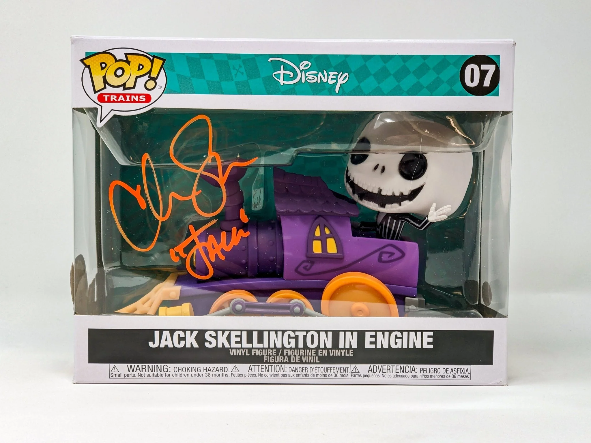 Chris Sarandon Disney Jack Skellington in Engine #07 Large Signed Funko Pop JSA Certified Autograph - Image 7