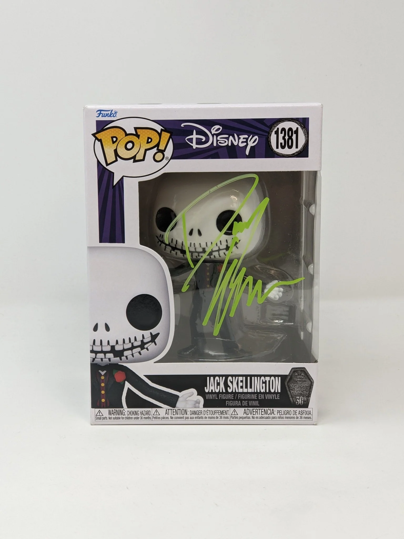 Danny Elfman Disney Jack Skellington #1381 Signed Funko Pop JSA Certified Autograph - Image 2
