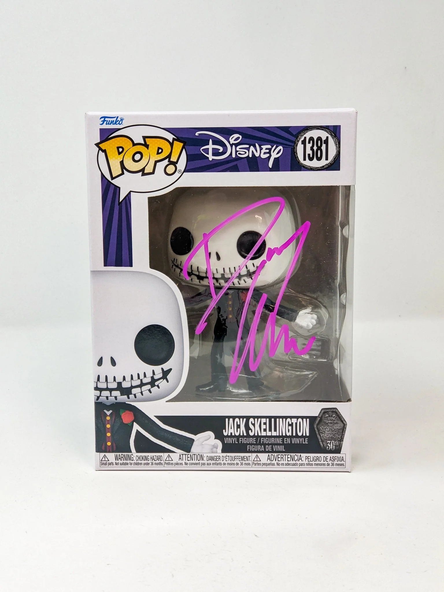 Danny Elfman Disney Jack Skellington #1381 Signed Funko Pop JSA Certified Autograph - Image 4