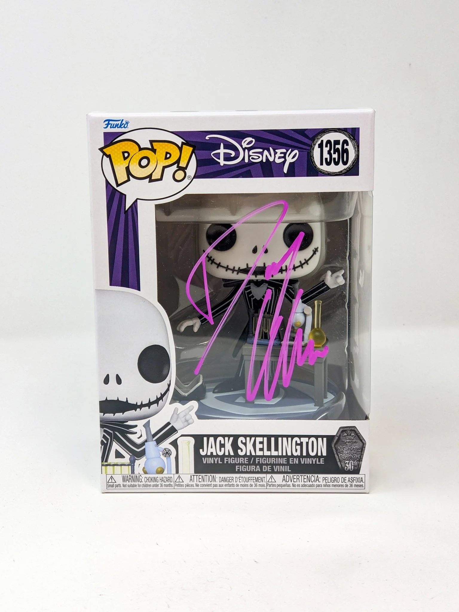 Danny Elfman Disney Nightmare Before Christmas Jack Skellington #1356 Signed Funko Pop JSA Certified Autograph - Image 2