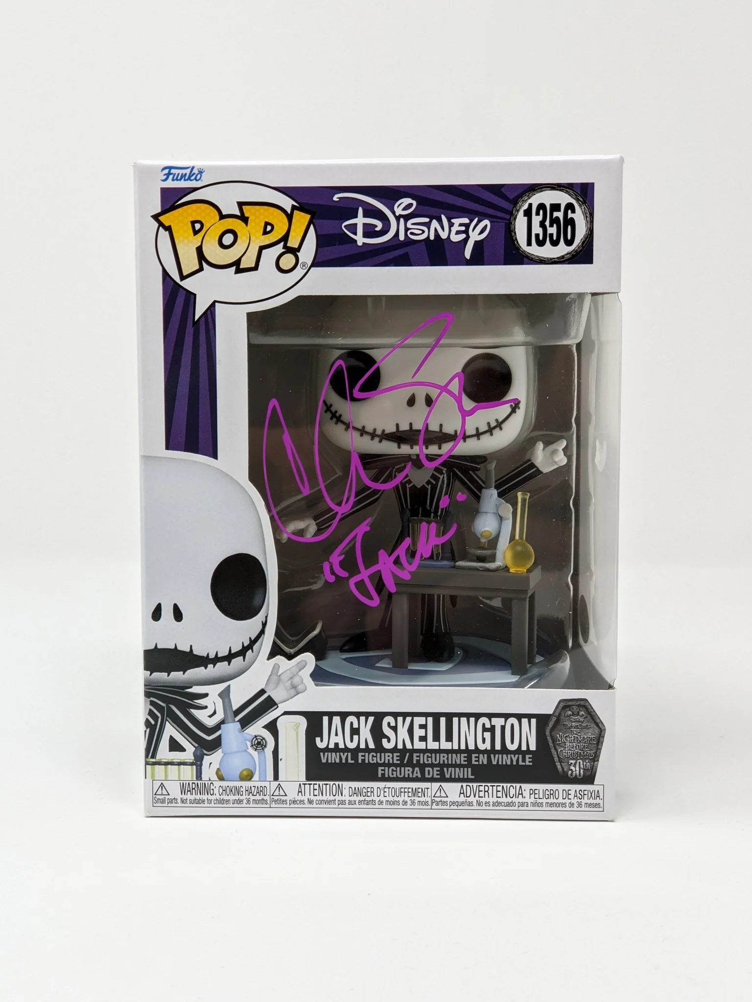 Chris Sarandon Disney Nightmare Before Christmas Jack Skellington #1356 Signed Funko Pop JSA Certified Autograph - Image 2