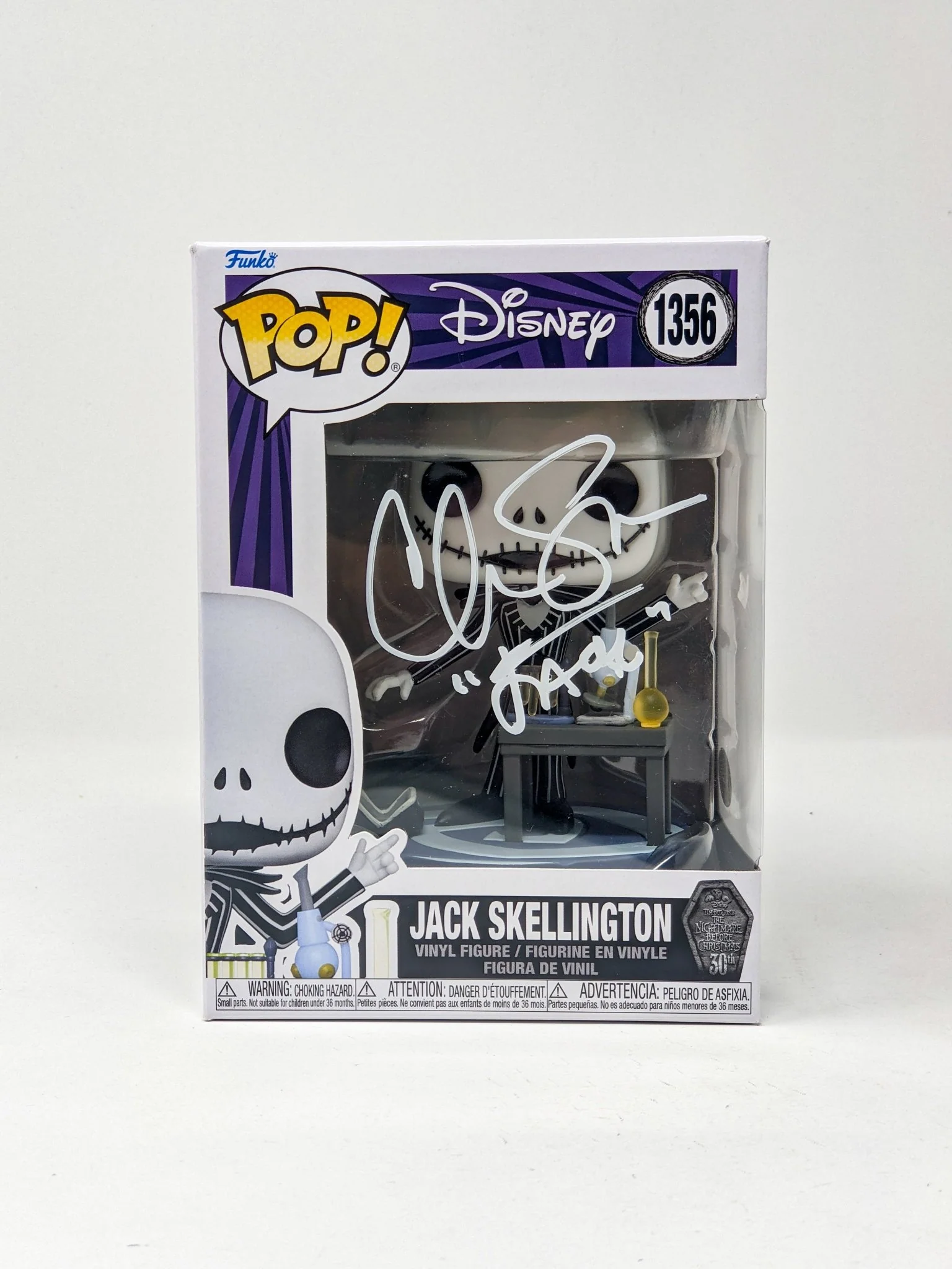 Chris Sarandon Disney Nightmare Before Christmas Jack Skellington #1356 Signed Funko Pop JSA Certified Autograph - Image 3