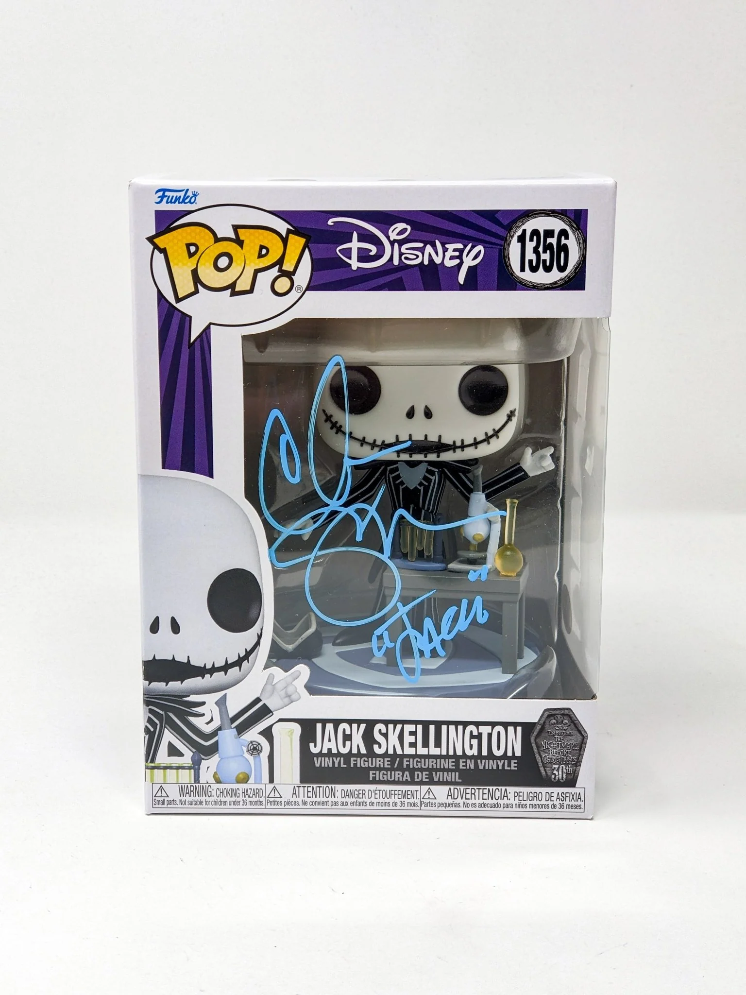 Chris Sarandon Disney Nightmare Before Christmas Jack Skellington #1356 Signed Funko Pop JSA Certified Autograph - Image 5