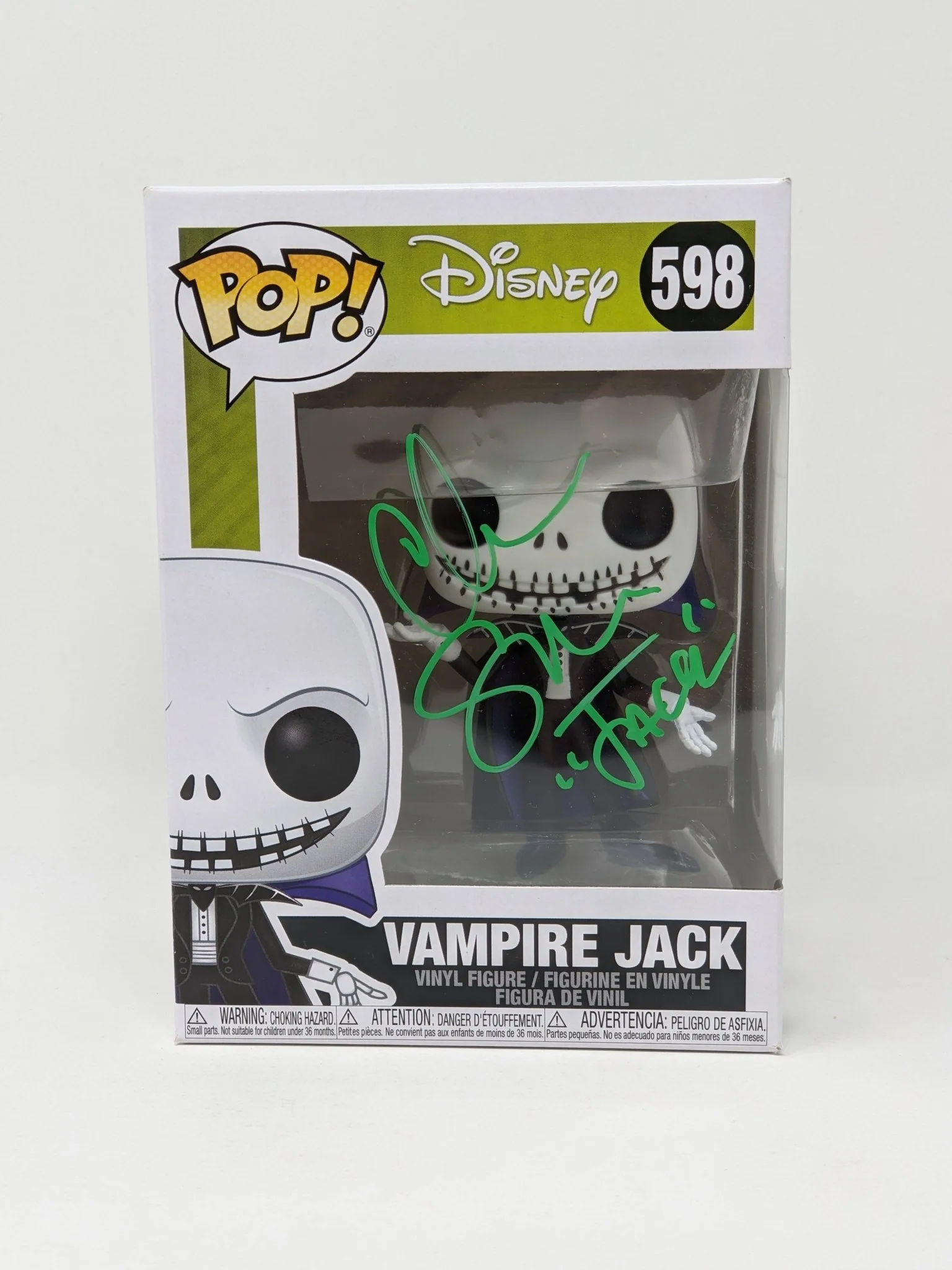 Chris Sarandon Disney Nightmare Before Christmas Vampire Jack #598 Signed Funko Pop JSA Certified Autograph - Image 2