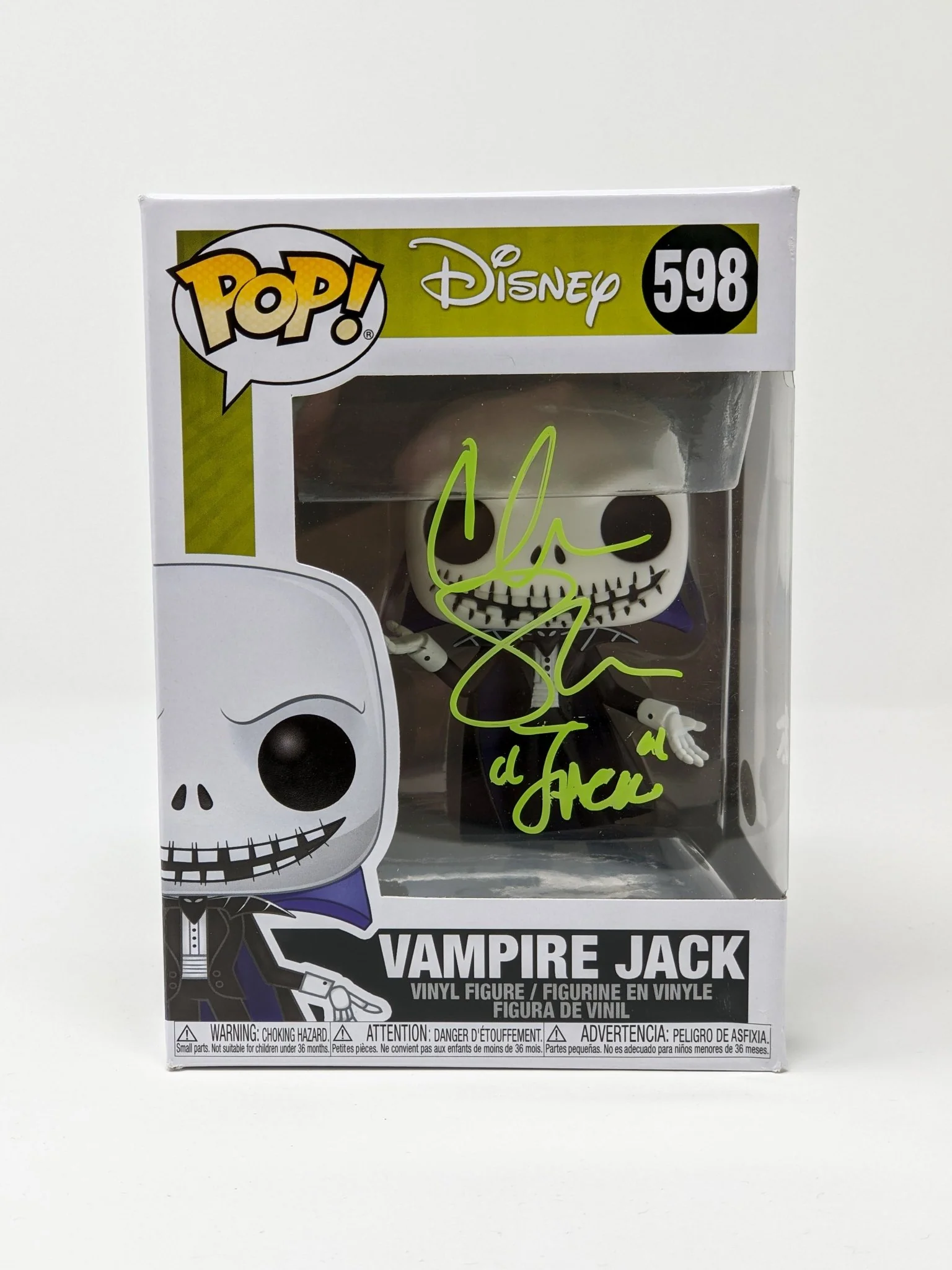 Chris Sarandon Disney Nightmare Before Christmas Vampire Jack #598 Signed Funko Pop JSA Certified Autograph - Image 5