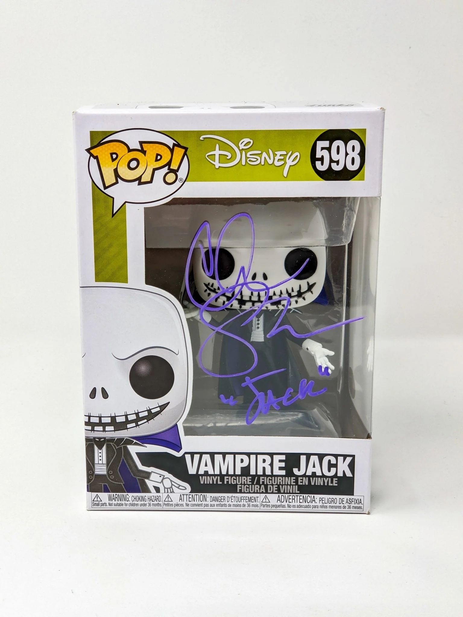 Chris Sarandon Disney Nightmare Before Christmas Vampire Jack #598 Signed Funko Pop JSA Certified Autograph - Image 6
