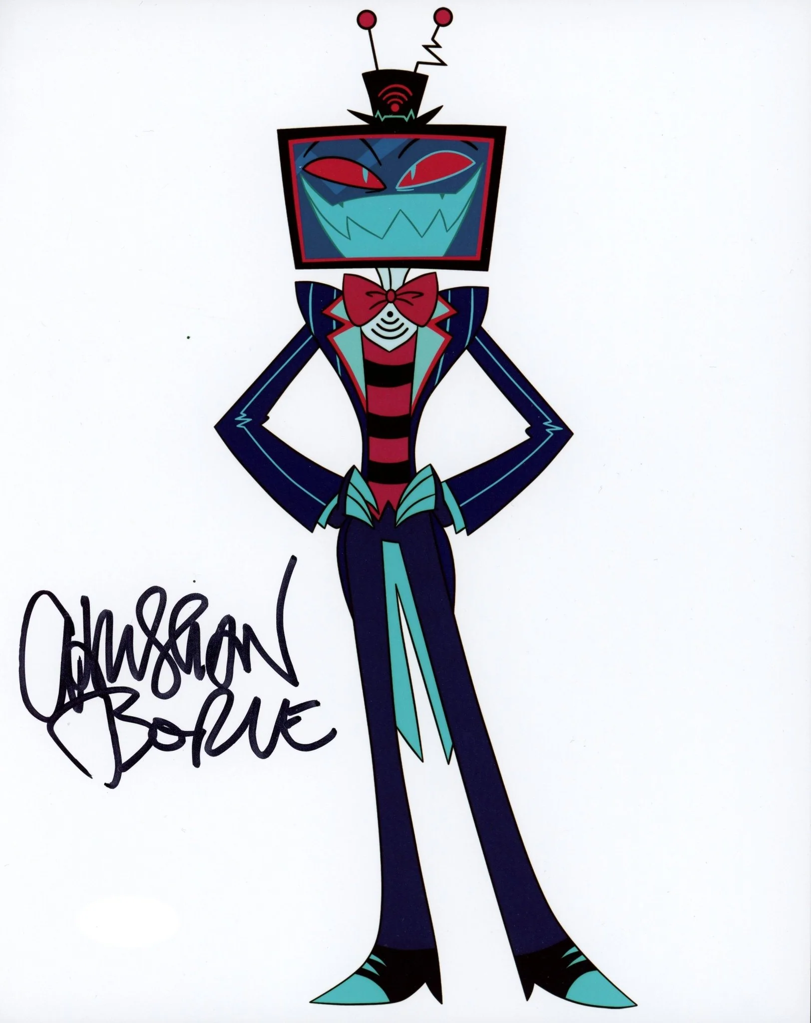 Christian Borle Hazbin Hotel 8x10 Signed Photo JSA Certified Autograph - Image 2