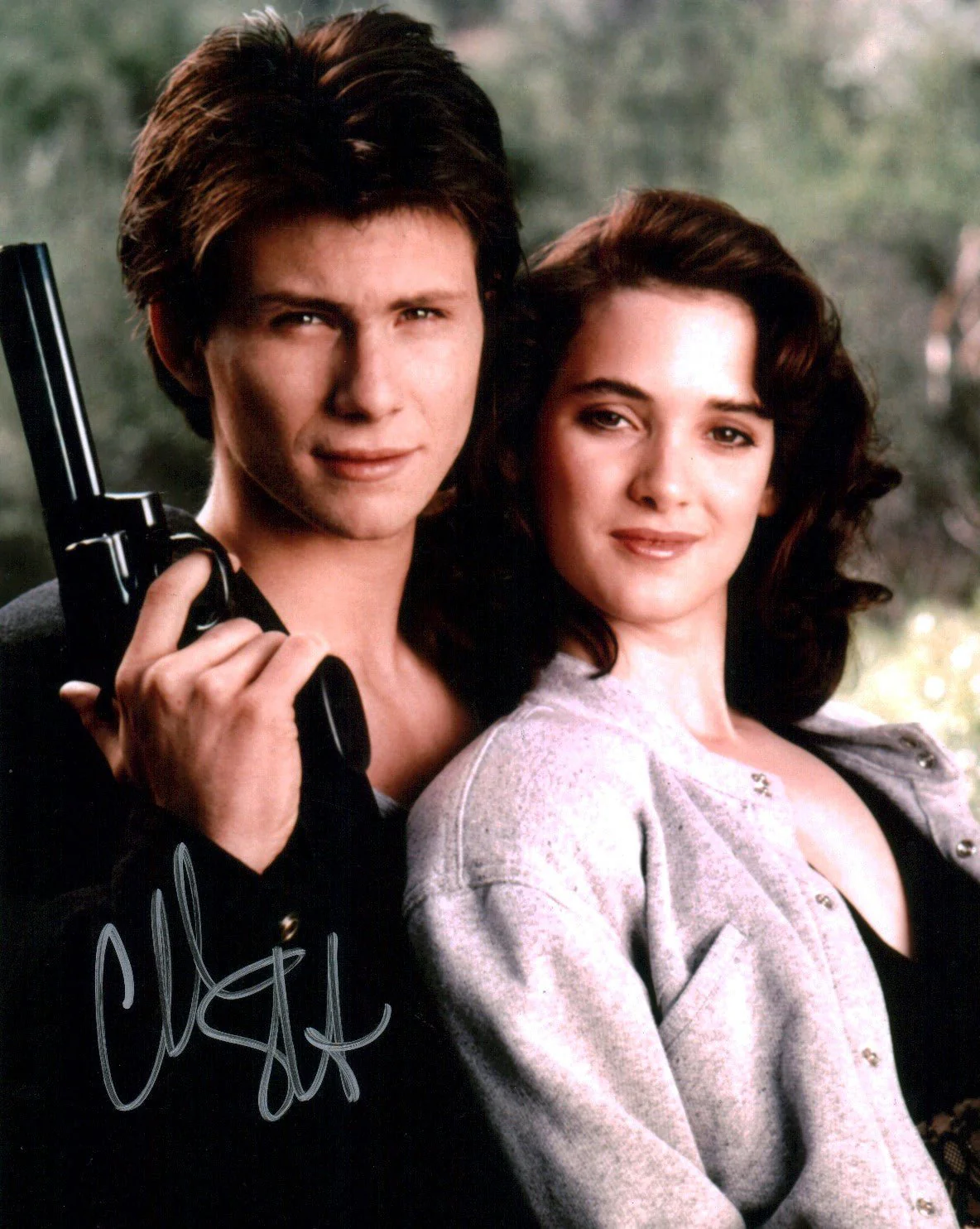 Christian Slater Heathers 8x10 Signed Photo JSA Certified Autograph