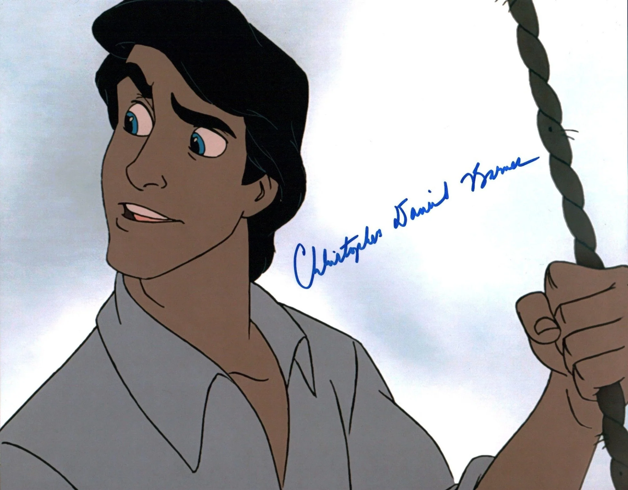 Christopher Daniel Barnes Disney's The Little Mermaid 11x14 Photo Poster Signed Autograph JSA Certified Autograph - Image 2