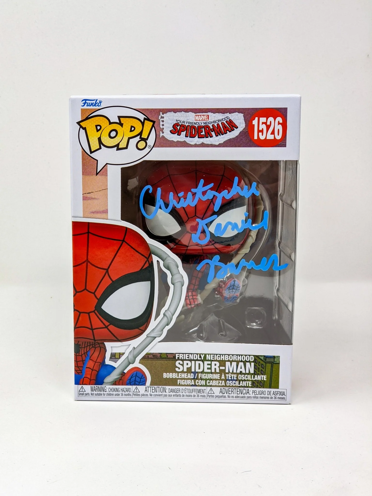 Christopher Daniel Barnes Spider-Man #1526 Signed Funko Pop JSA Certified Autograph - Image 2