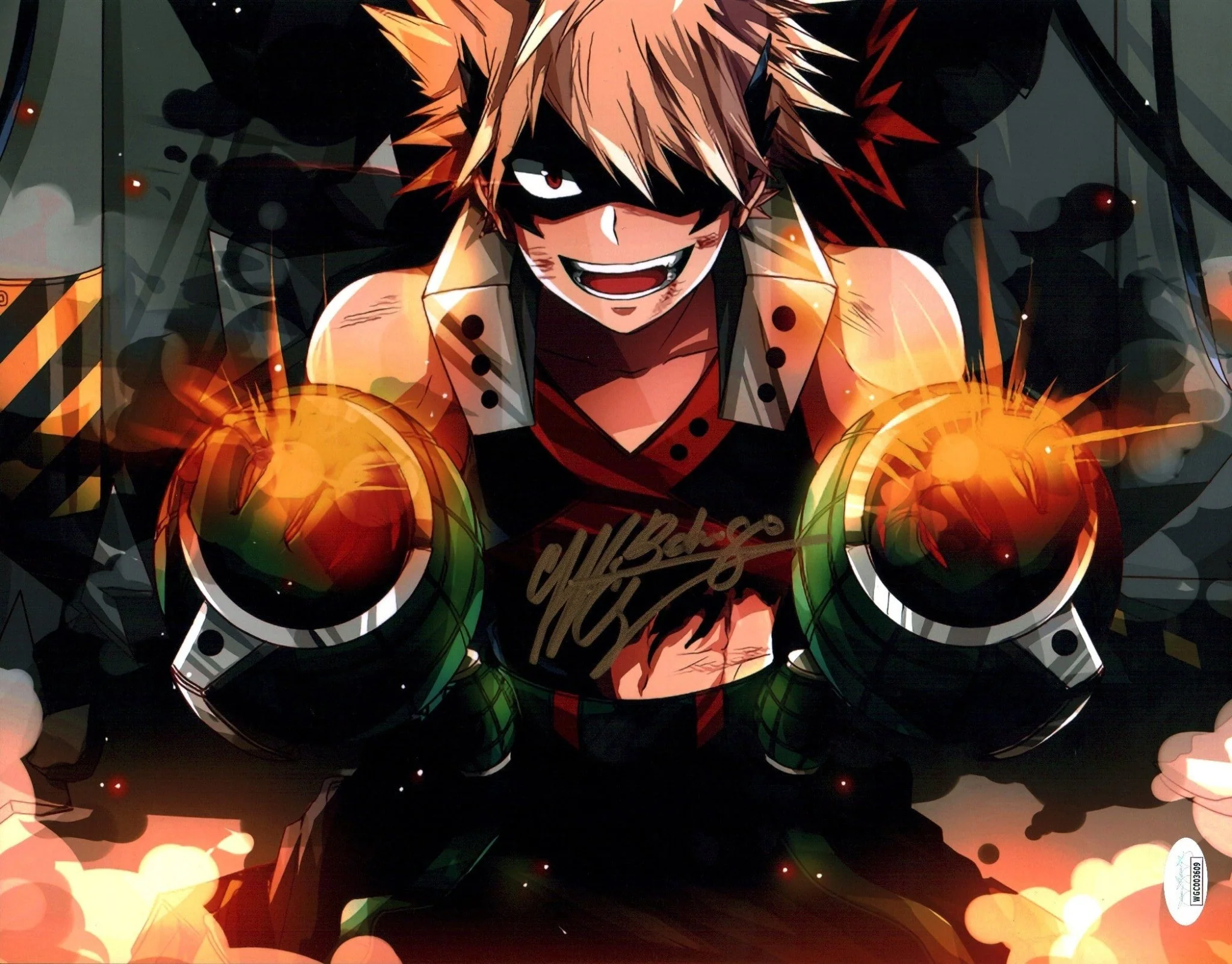 Clifford Chapin My Hero Academia 11x14 Photo Poster JSA Certified Autograph - Image 2