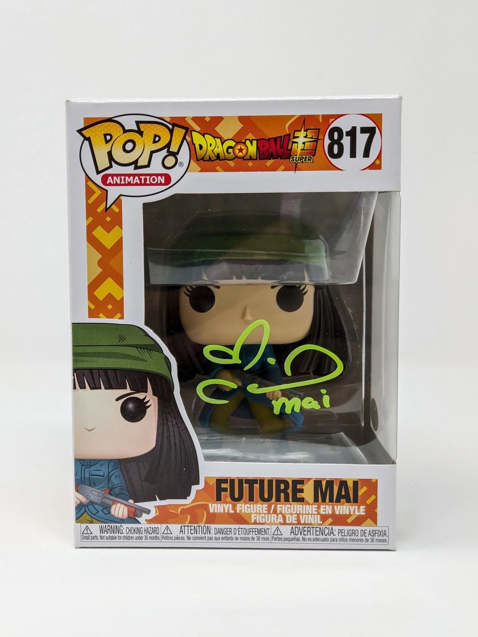 Colleen Clinkenbeard Dragon Ball Z Future Mai #817 Signed Funko Pop JSA Certified Autograph - Image 2