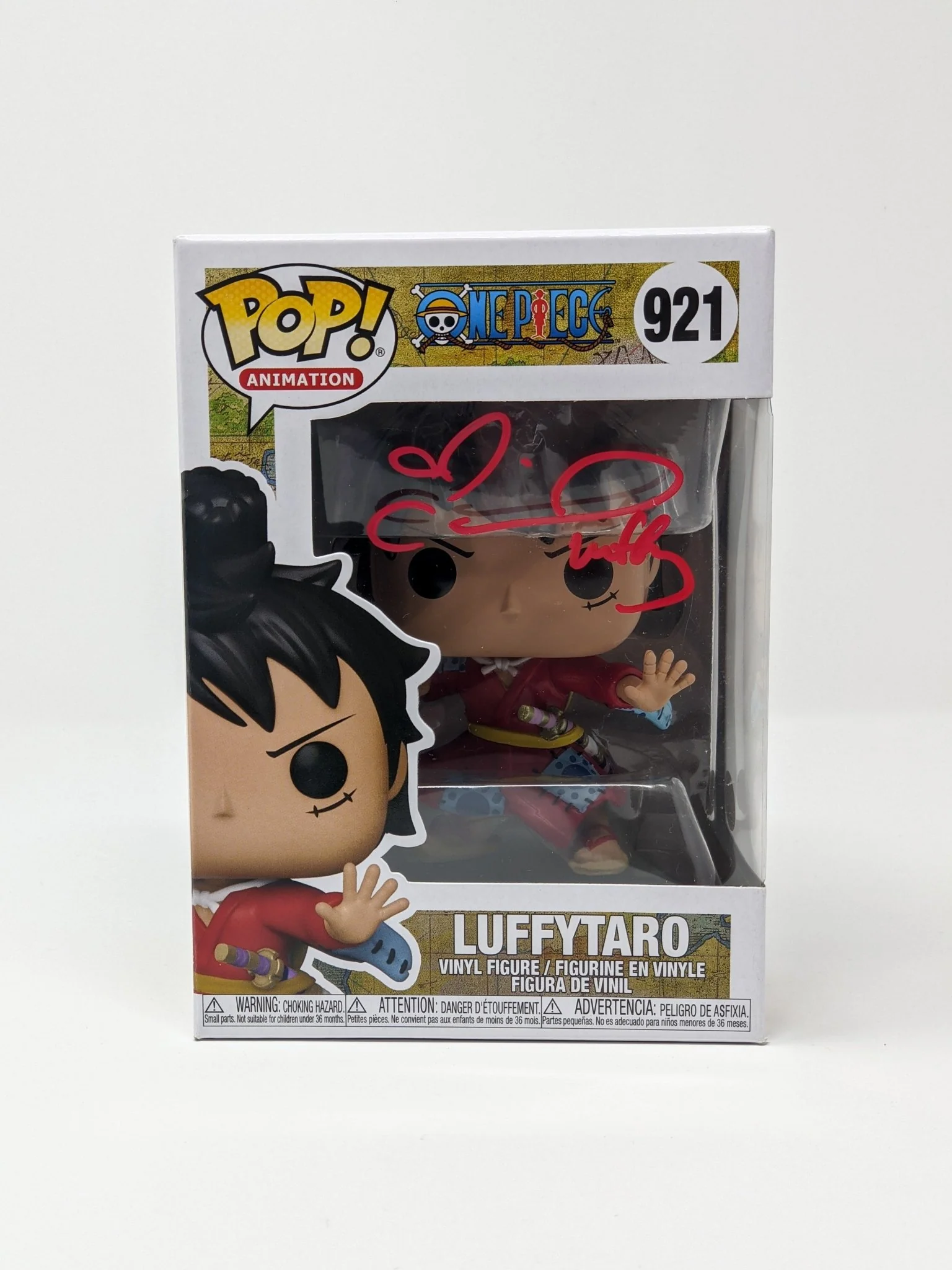 Colleen Clinkenbeard One Piece Luffytaro #921 Signed Funko Pop JSA Certified Autograph - Image 3
