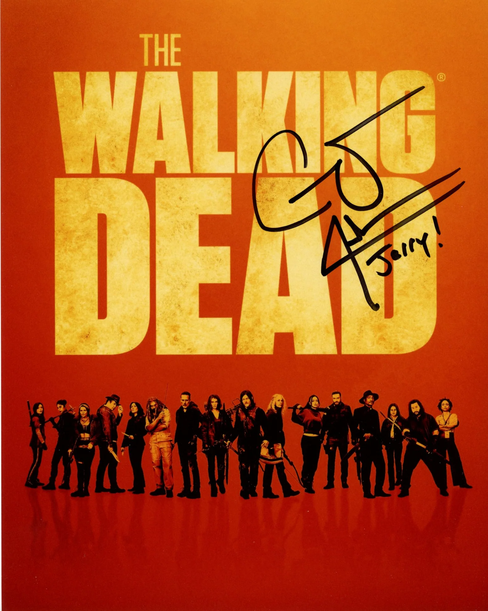 Cooper Andrews Walking Dead 8x10 Signed Photo JSA Certified Autograph - Image 2