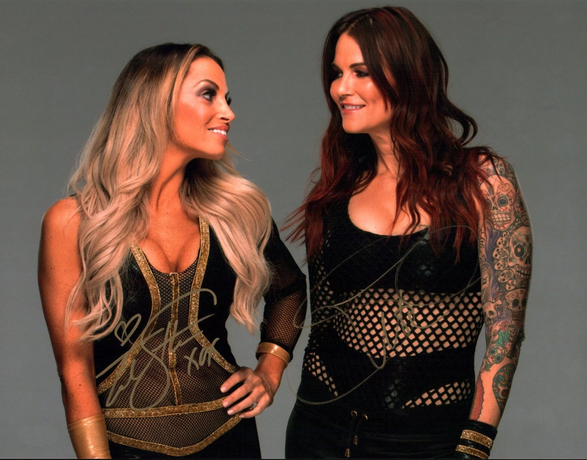 WWE Wrestling 11x14 Photo Poster Cast x2 Stratus, Lita JSA Certified Autograph - Image 3