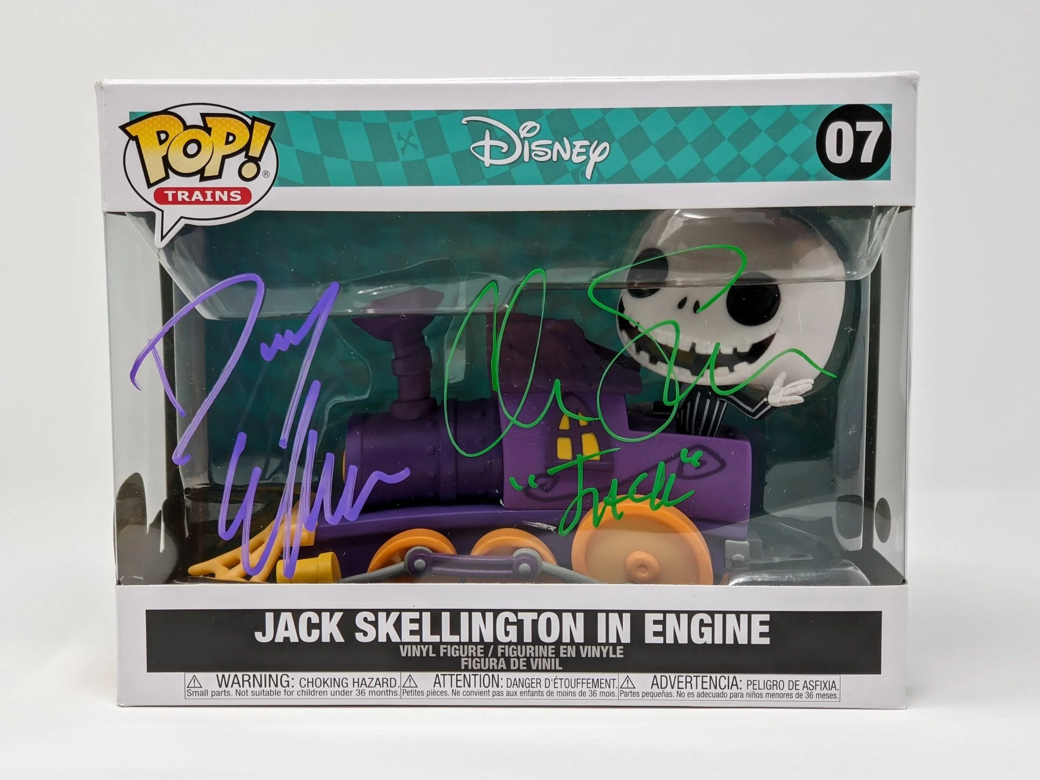 Disney Nightmare Before Christmas Jack Skellington In Engine #07 Signed Cast x2 Elfman Sarandon JSA Certified Autograph - Image 5