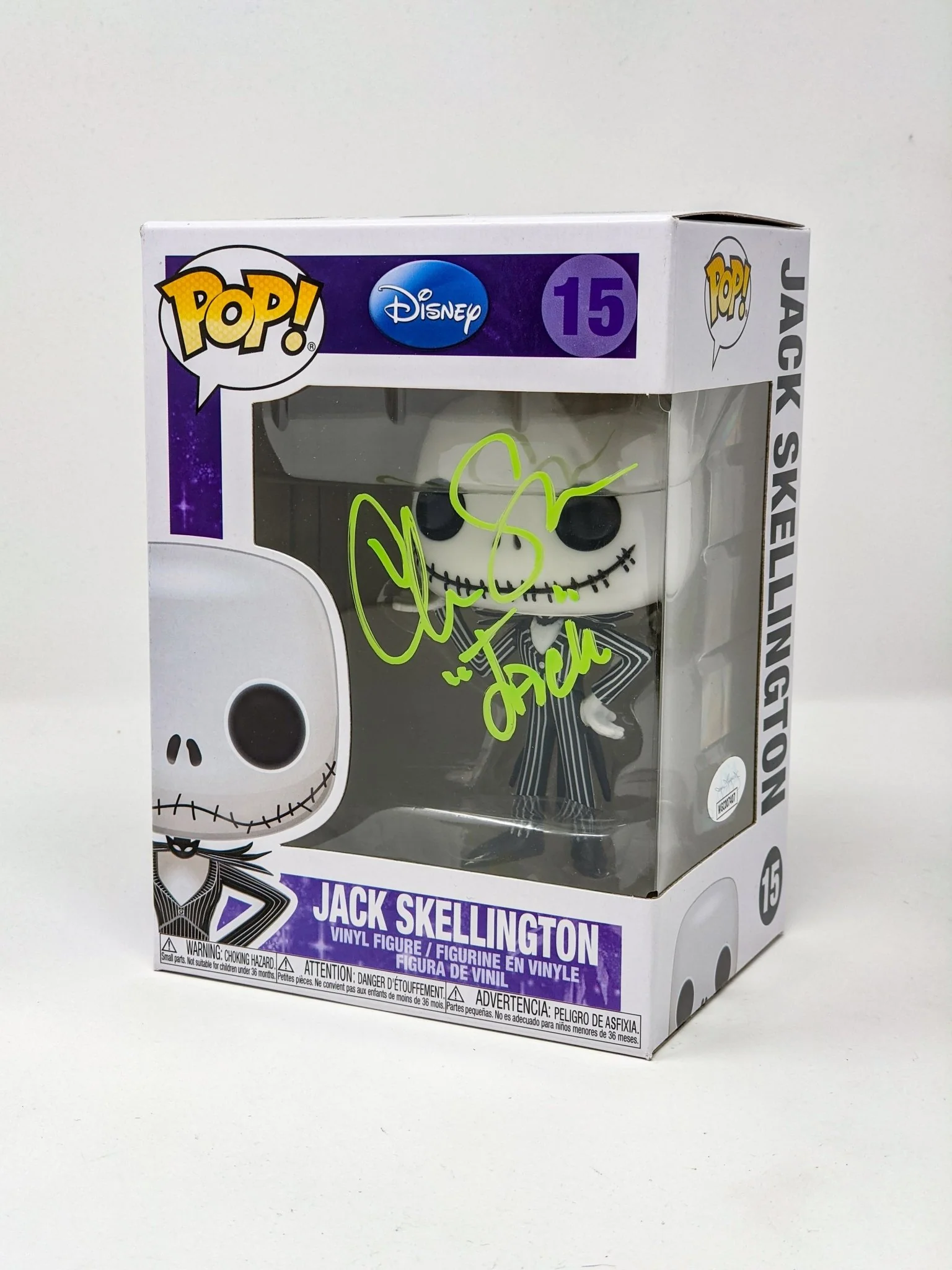 Chris Sarandon Disney Nightmare Before Christmas Jack Skellington #15 Signed Funko Pop JSA Certified Autograph - Image 5