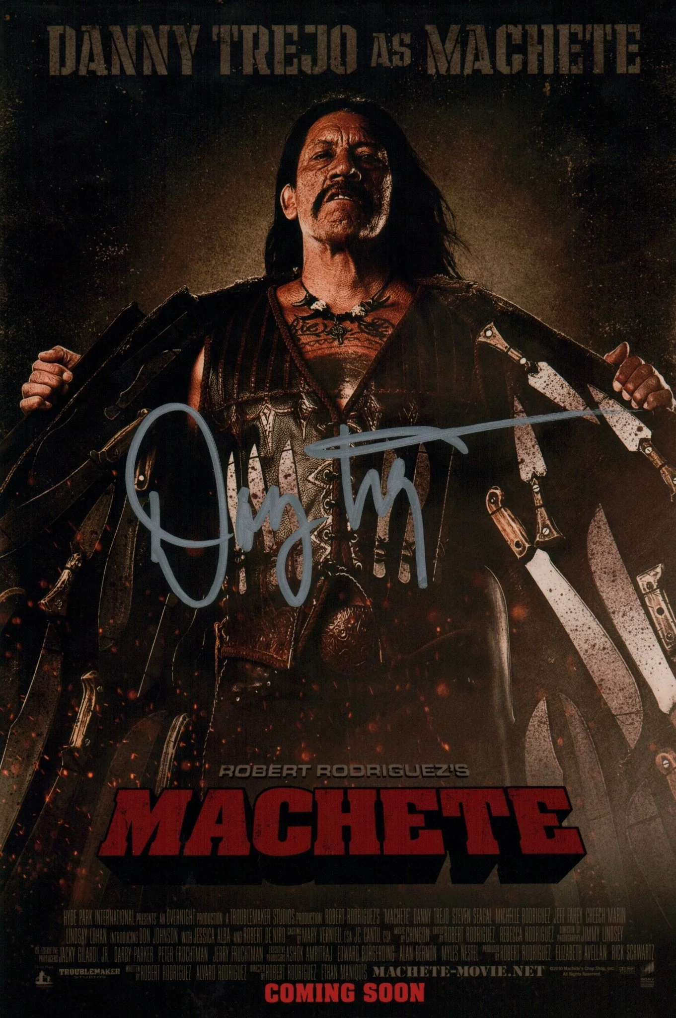 Danny Trejo Machete 8x12 Signed Photo JSA Certified Autograph - Image 2