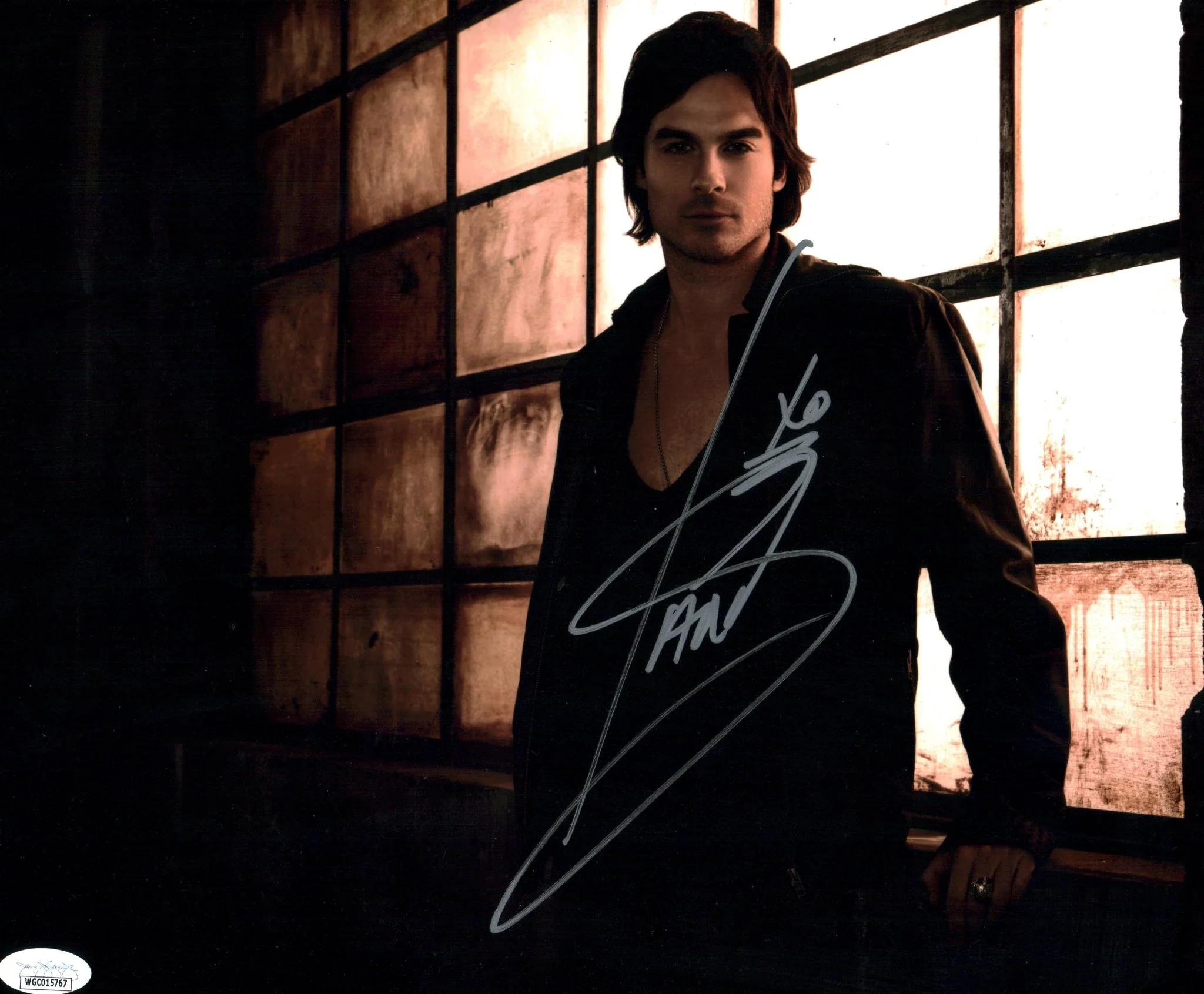 Ian Somerhalder Vampire Diaries 11x14 Signed Photo Poster JSA Certified Autograph - Image 2