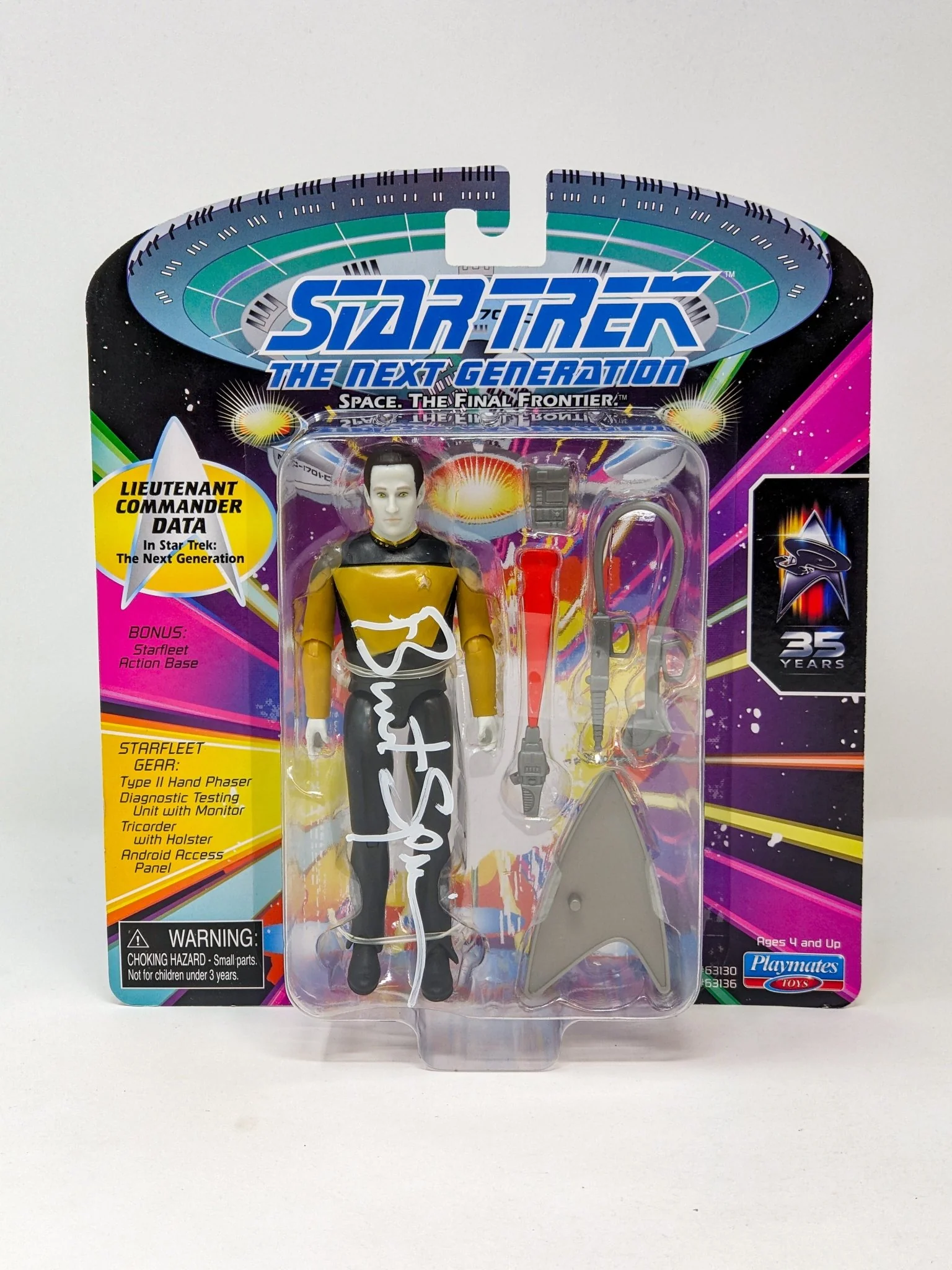 Brent Spiner Star Trek Lieutenant Commander Data Playmates Action Figure Signed JSA Certified Autograph - Image 4