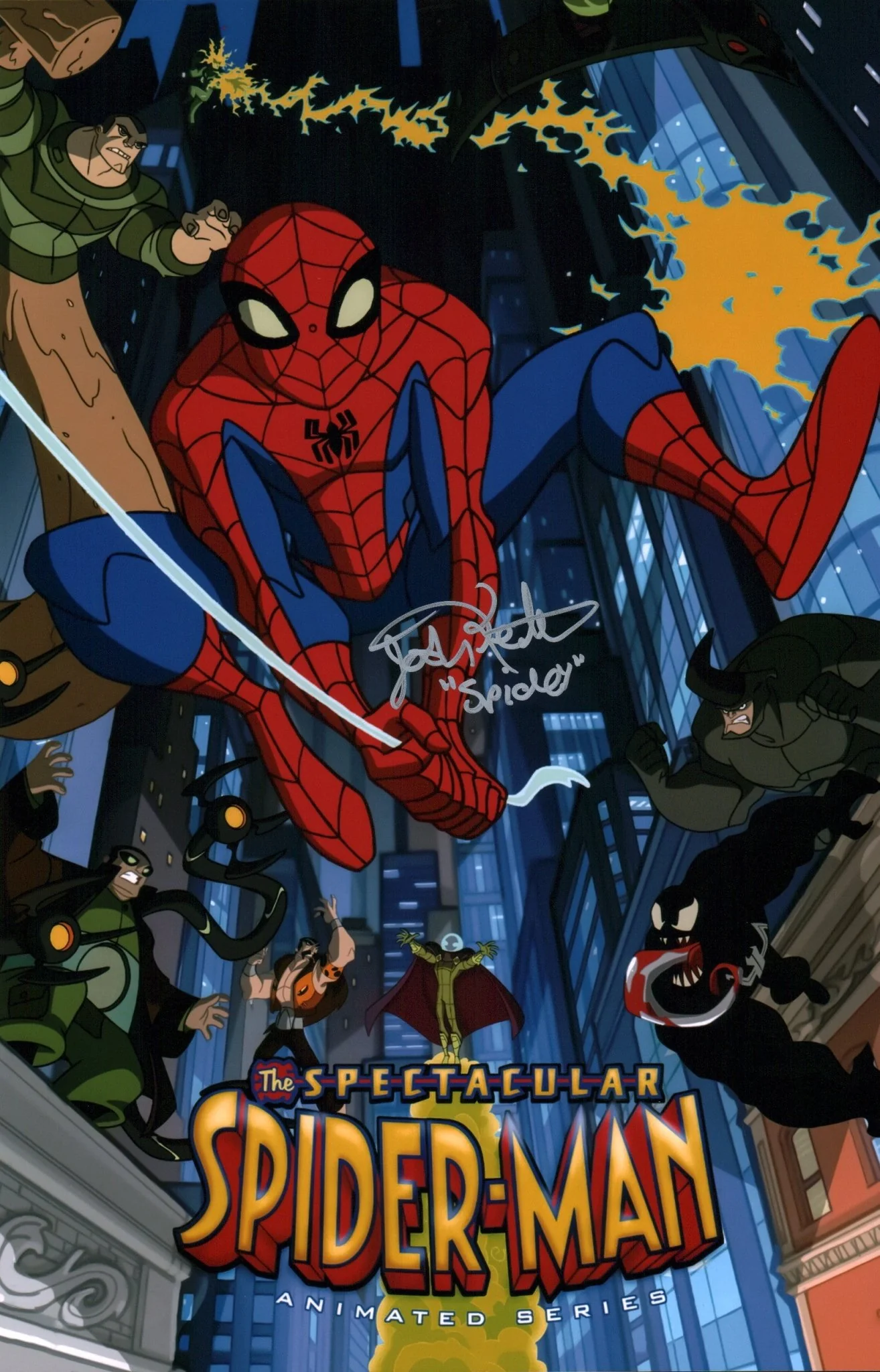 Josh Keaton The Spectacular Spider-Man 11x17 Signed Photo Poster JSA Certified Autograph - Image 3