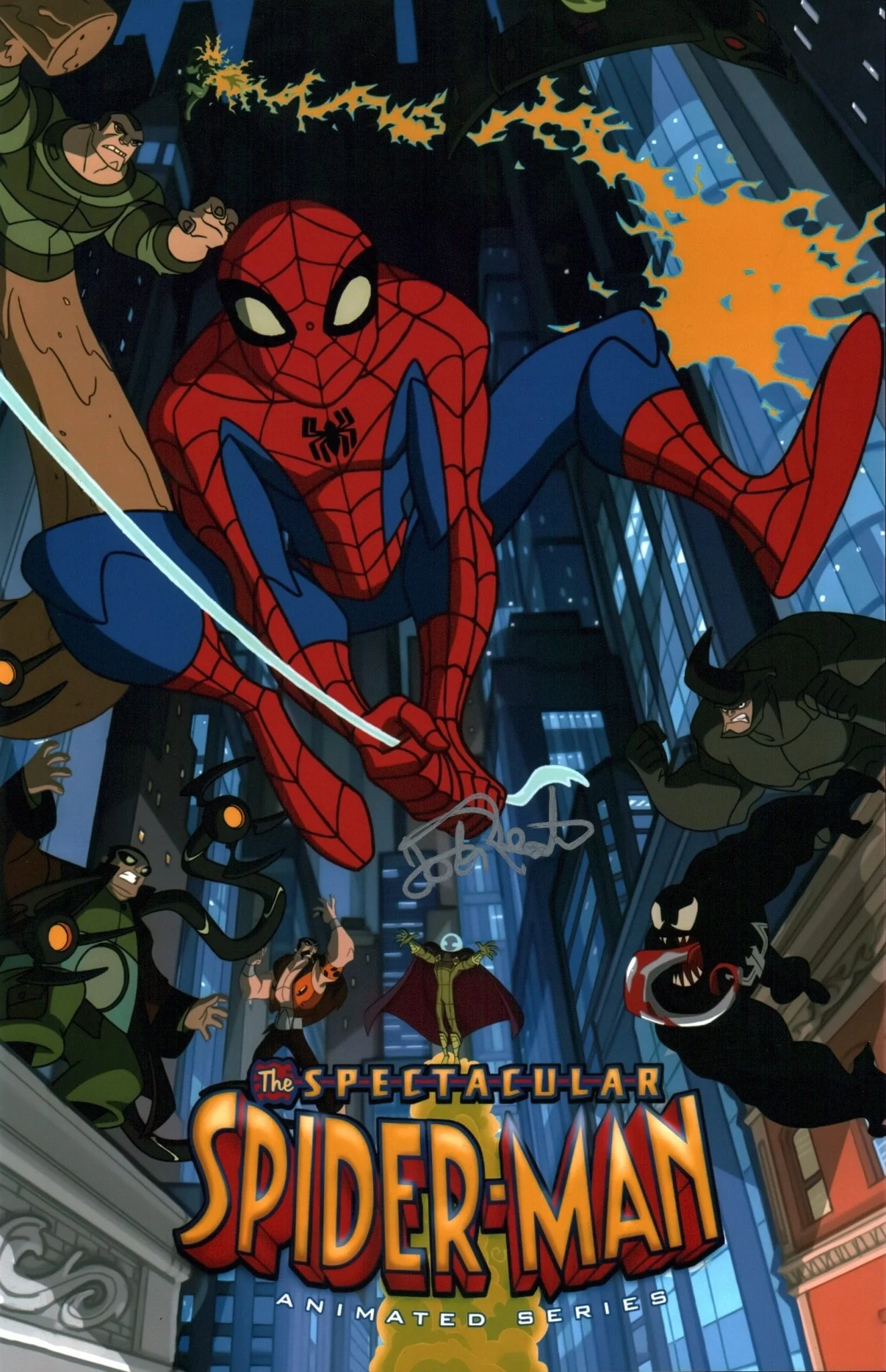 Josh Keaton The Spectacular Spider-Man 11x17 Signed Photo Poster JSA Certified Autograph - Image 4
